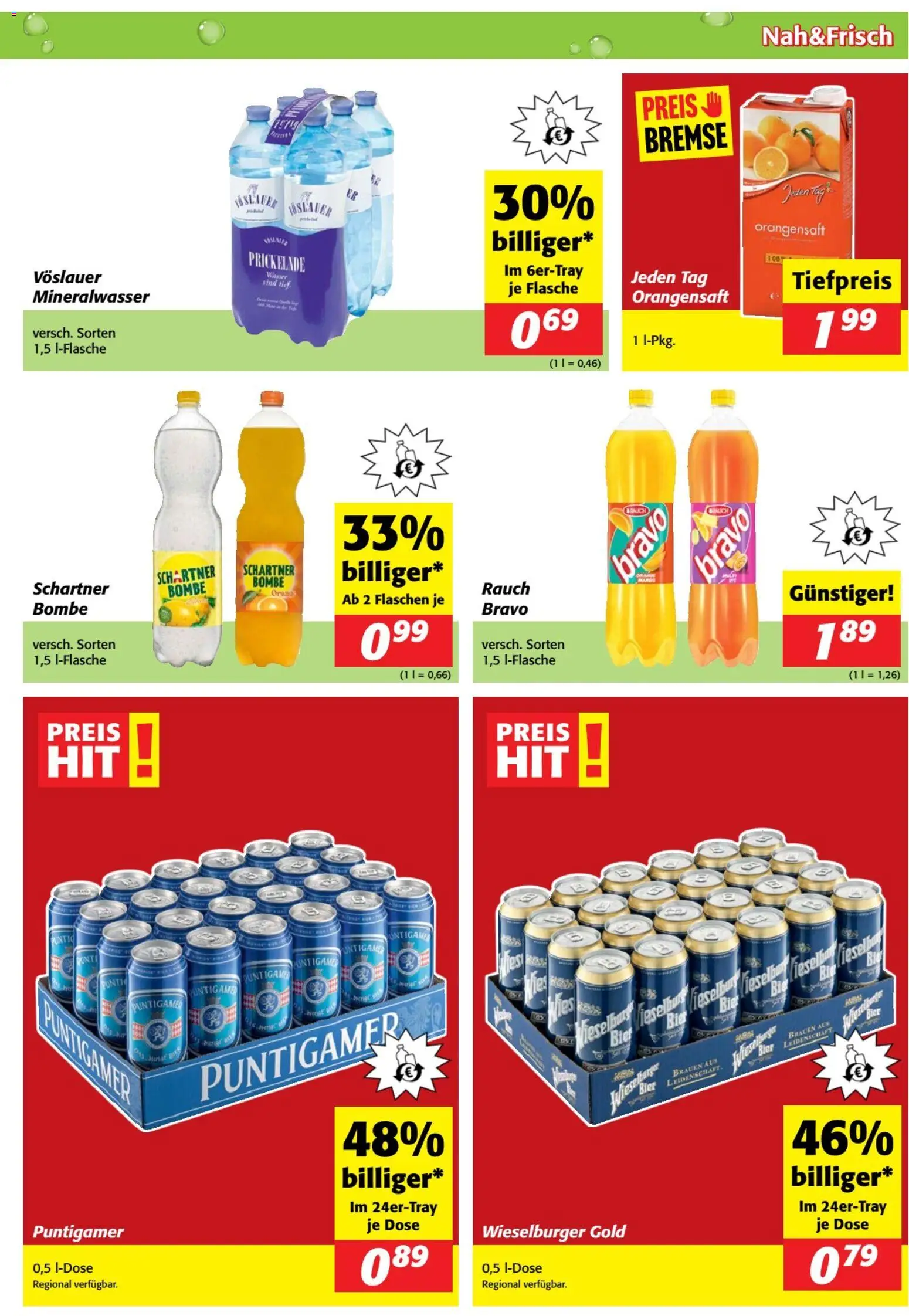 Nah und Frisch Flugblatt gültig ab 02.01.2026 | Seite: 7 | Produkte: Wasser, Bier