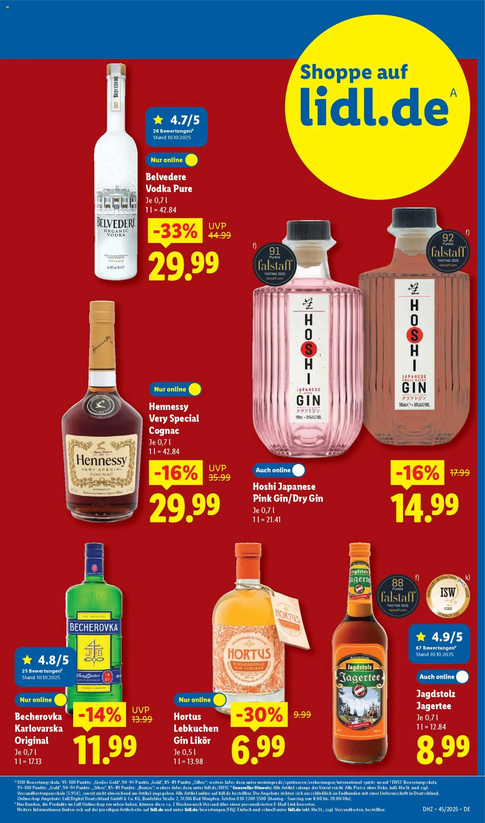 Lidl Prospekt Heppenheim – gültig ab 03.11.2025 | Seite: 33 | Produkte: Likör, Bad, Vodka, Gin