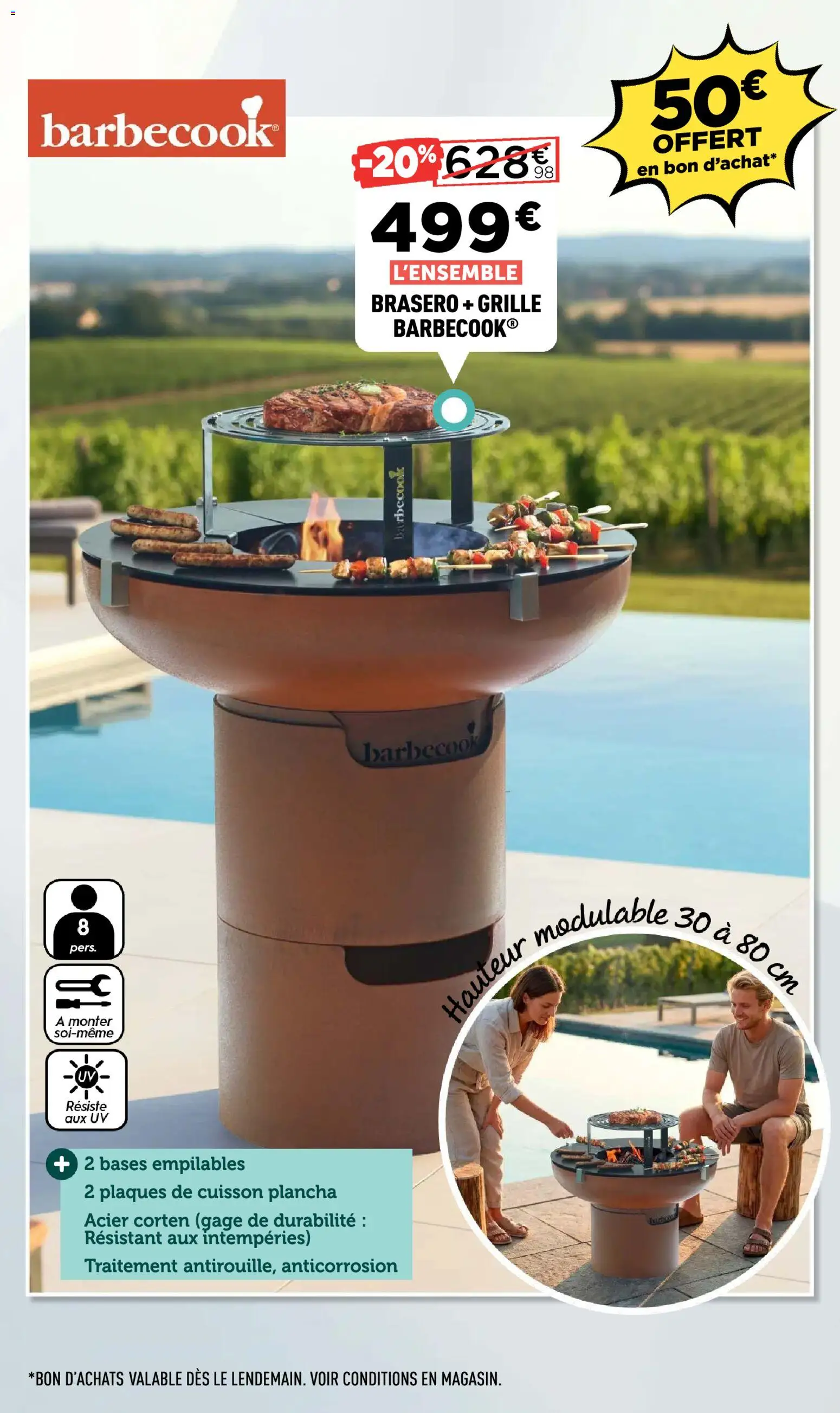 {H1} | Page: 9 | Produits: Plancha, Brasero