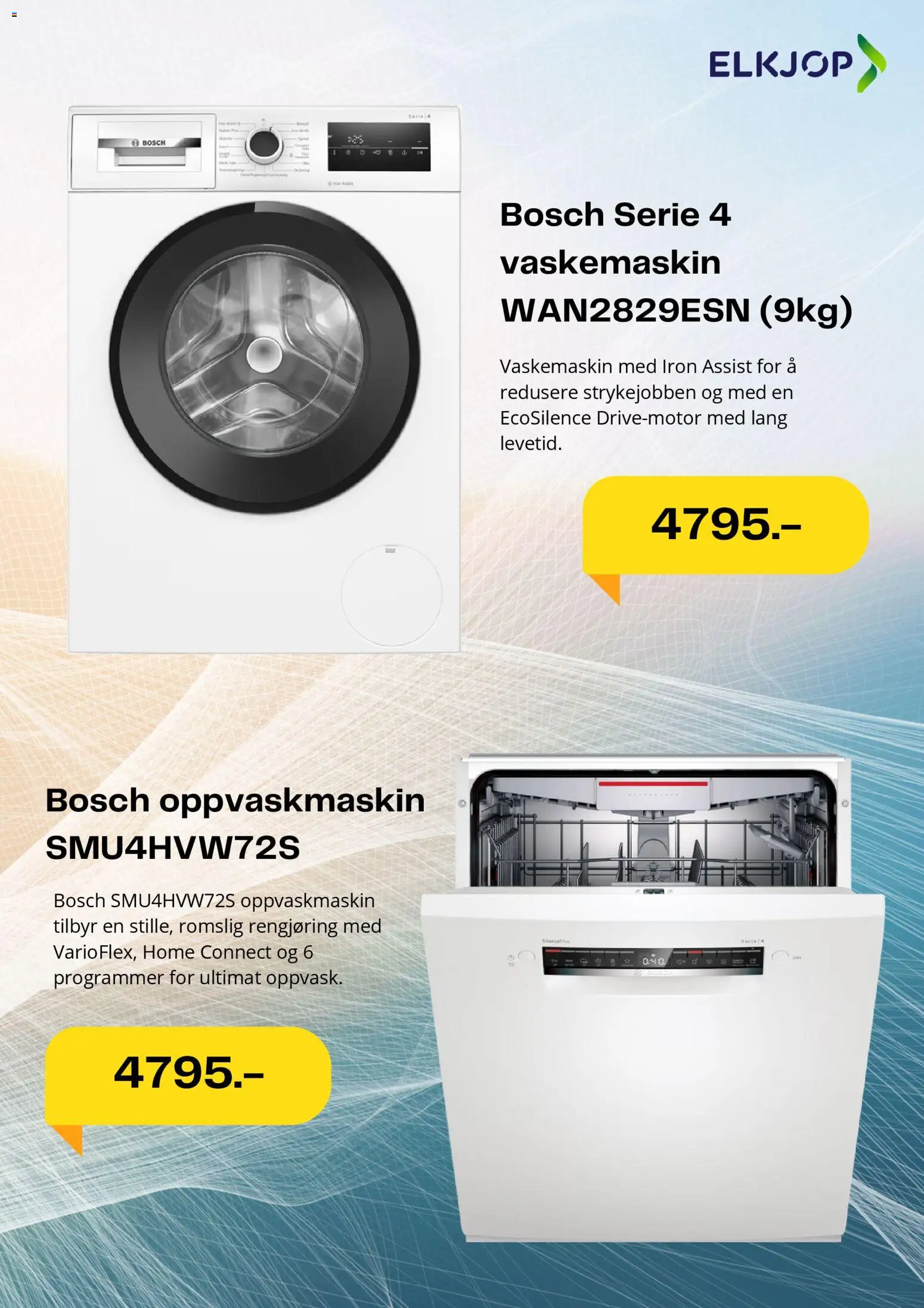 {H1} | Side: 4 | Produkter: Vaskemaskin, Oppvaskmaskin