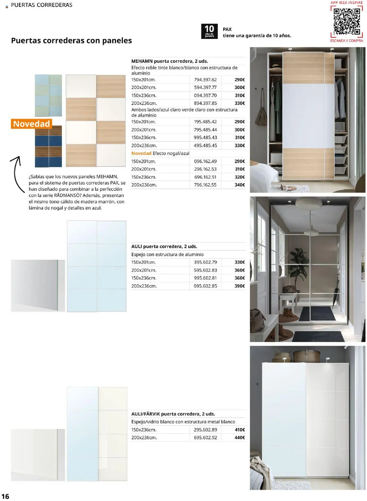 Catálogo IKEA Pax y Komplement │ válido desde el 01.09.2025 | Página: 16 | Productos: Tinte, Espejo