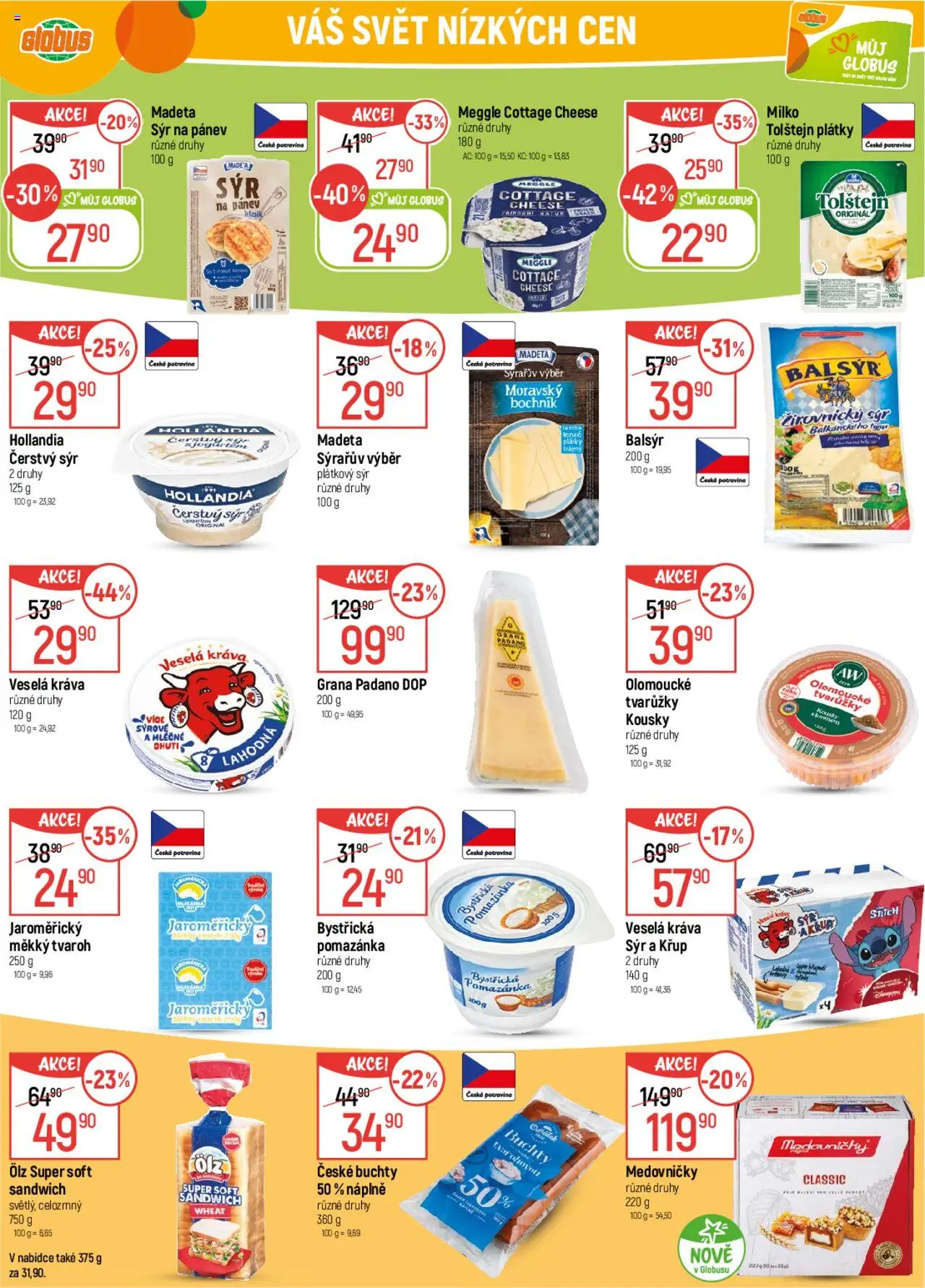 Globus leták od 22.10.2025 | Strana: 21 | Produkty: Globus, Pánev, Plátkový sýr, Cottage cheese