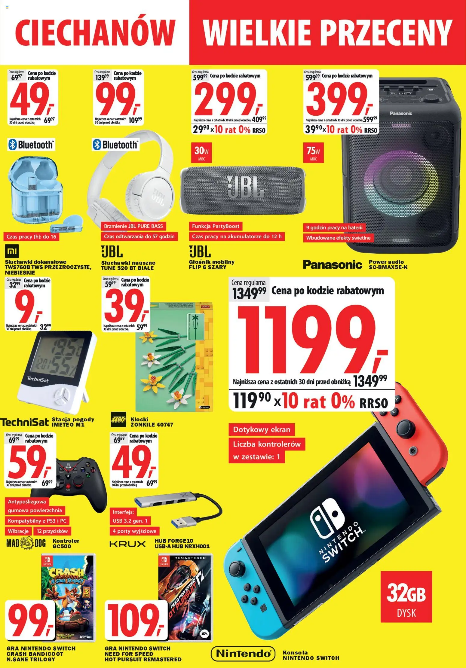 Mediaexpert Gazetka - Wielkie przeceny Ciechanów  od 27.11.2025 | Strona: 3 | Produkty: PC, Słuchawki, Głośnik, USB