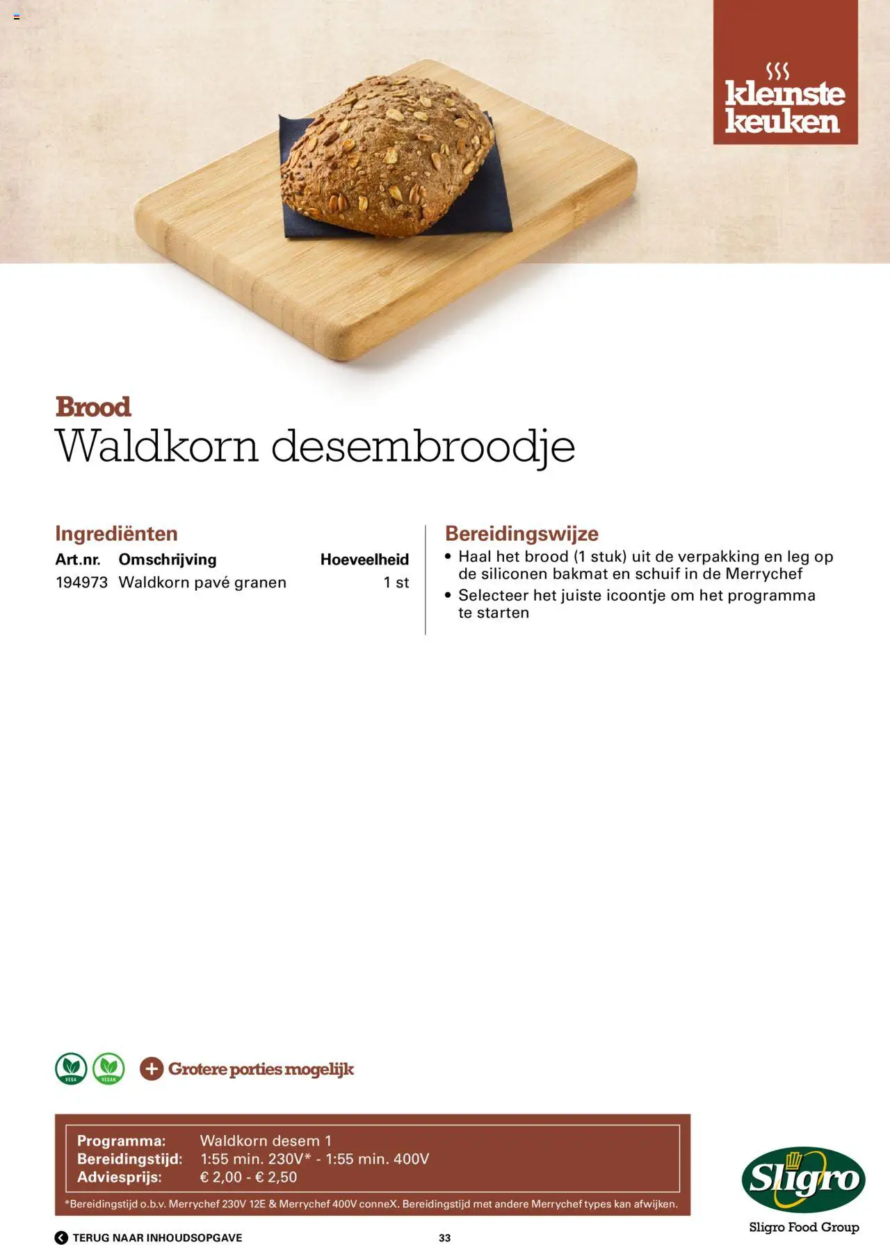 {H1} | Pagina: 33 | Producten: Granen, Kan, Brood