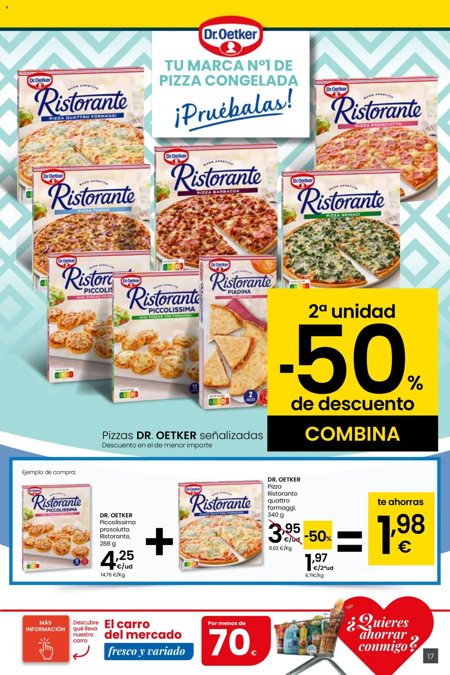 Eroski - Quieres ahorrar conmigo Center │ válido desde el 26.03.2026 | Página: 17 | Productos: Pizza, Té