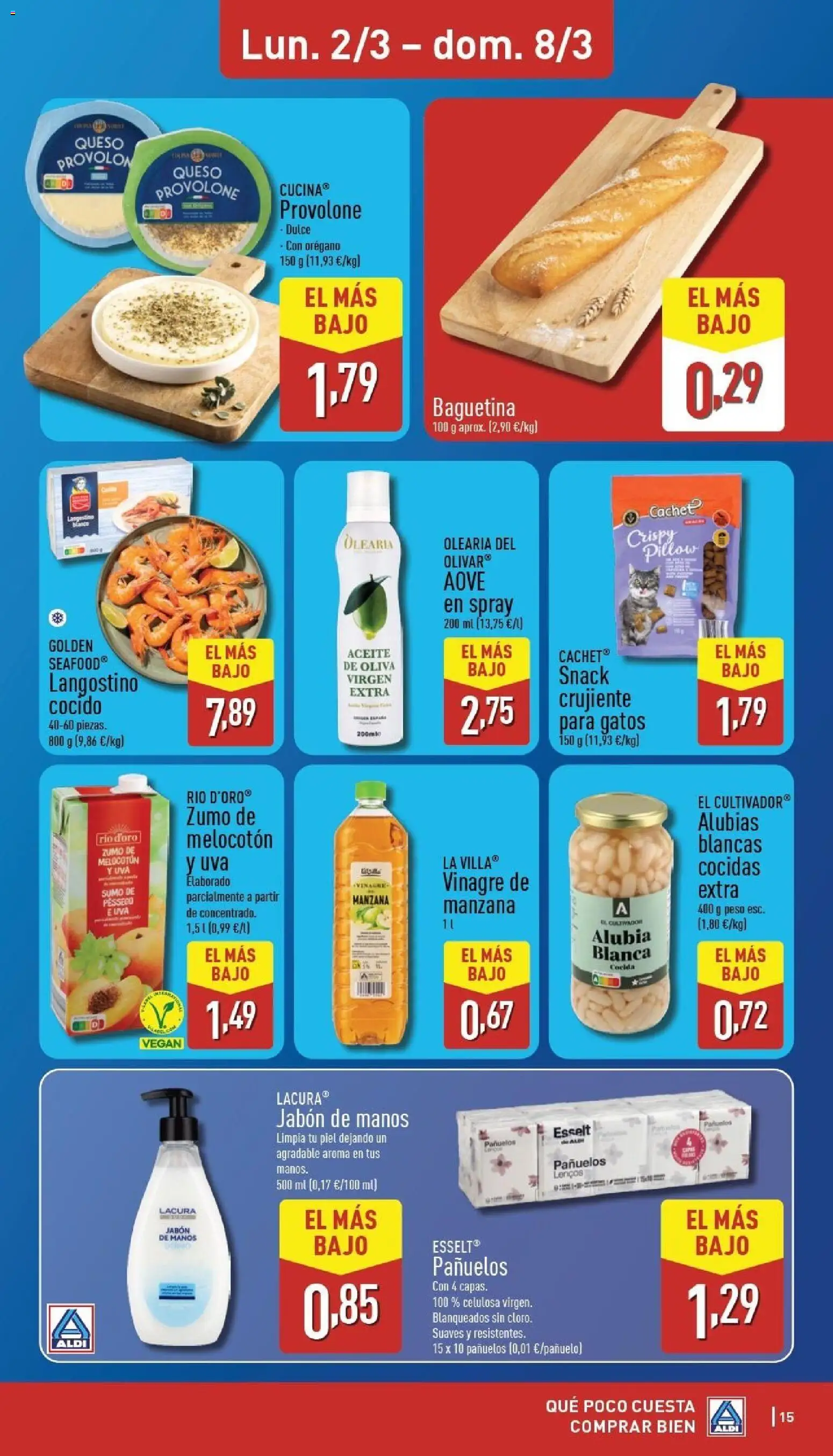 Aldi folleto Canarias │ válido desde el 02.03.2026 | Página: 15 | Productos: Jabón, Queso, Manzana, Apple