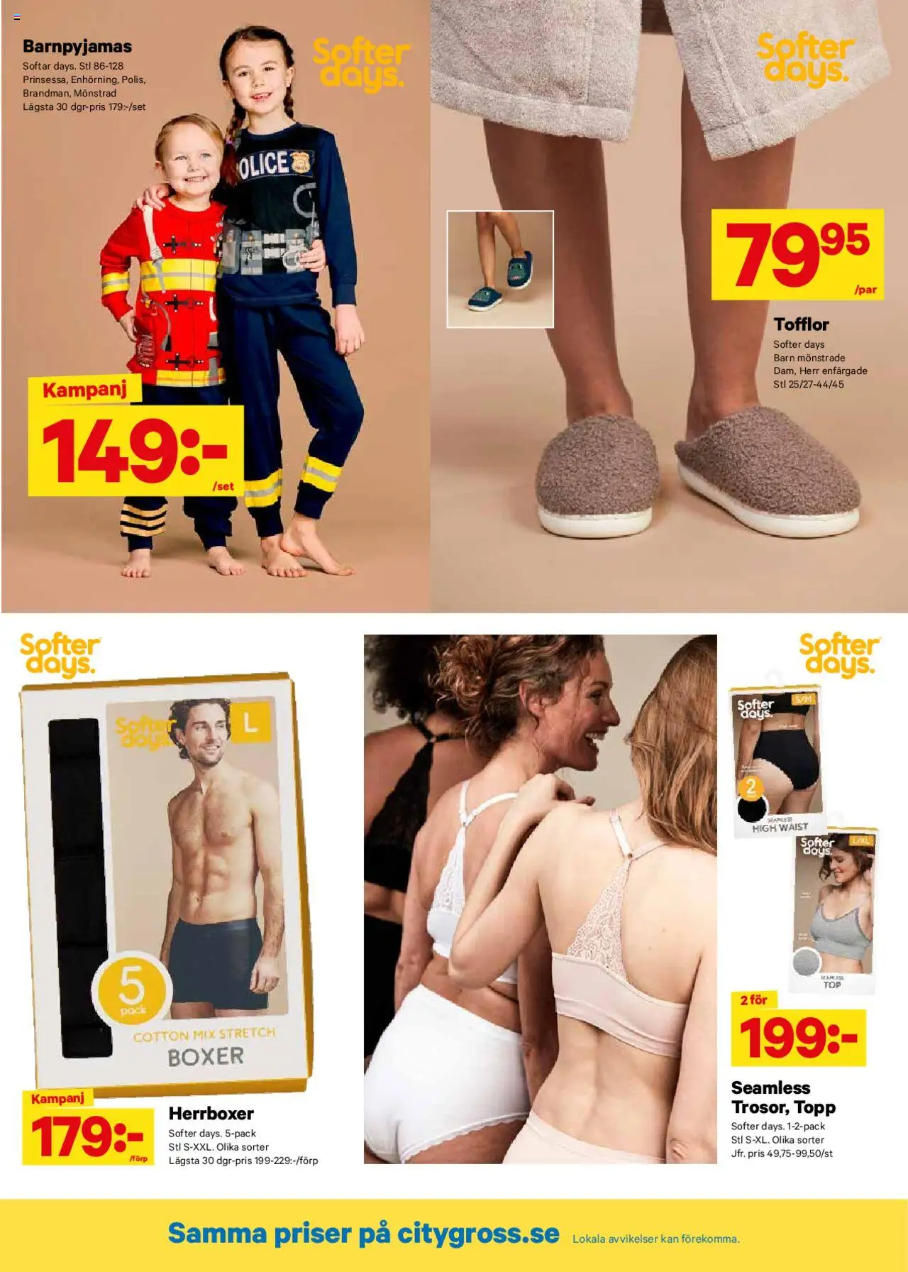 City Gross reklamblad aktuell från 08.09.2025 | Sida: 13 | Produkter: Topp, Tofflor