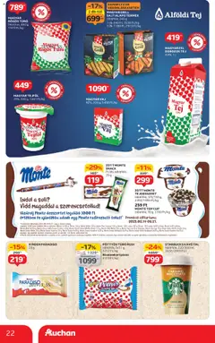 Auchan akciós ujság - amely érvényes a következő dátumtól: 14.08.2025 | Oldal: 22
