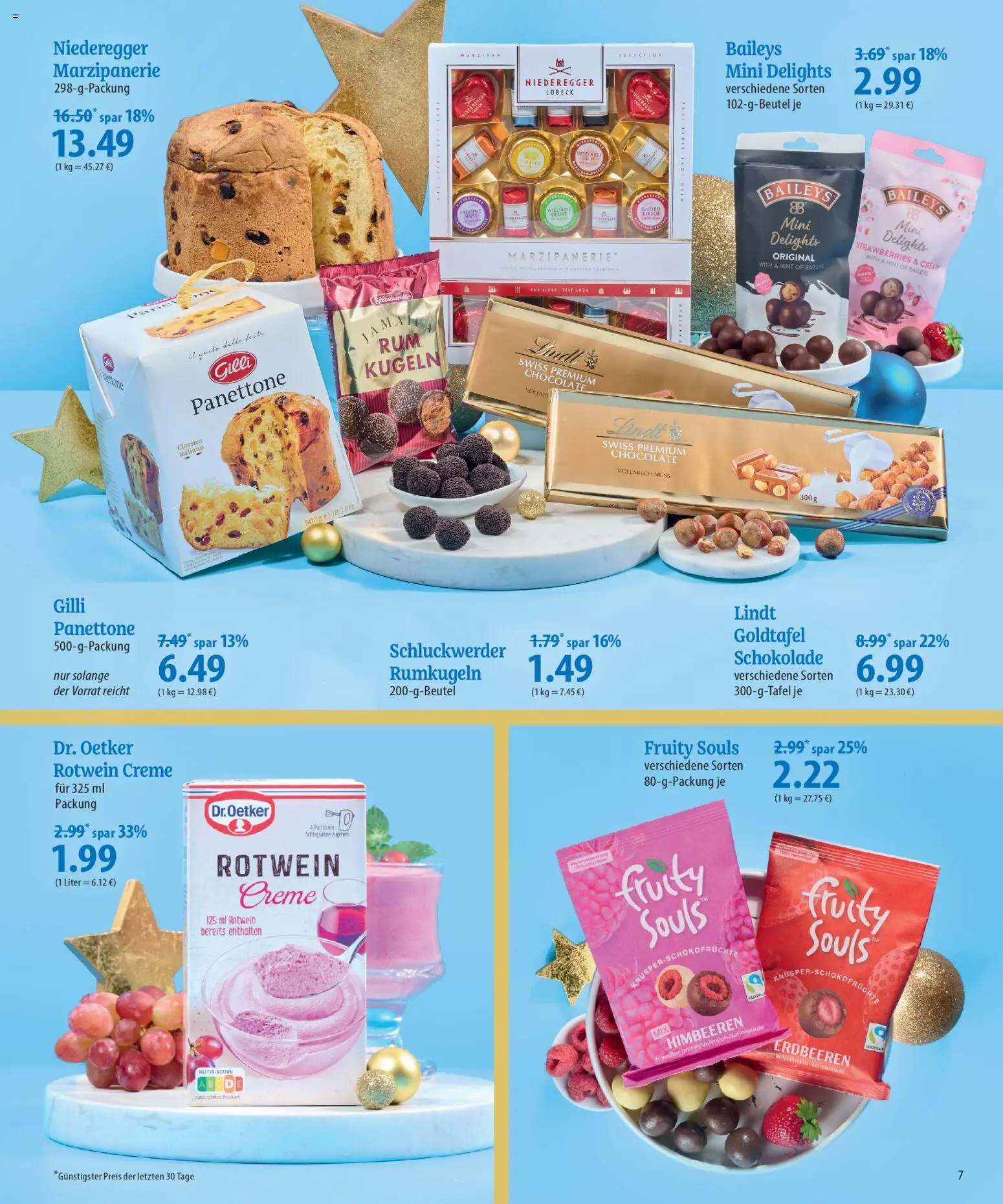 Famila Prospekt 	 – gültig ab 30.11.2025 | Seite: 7 | Produkte: Schokolade, Rotwein, Rumkugeln, Baileys