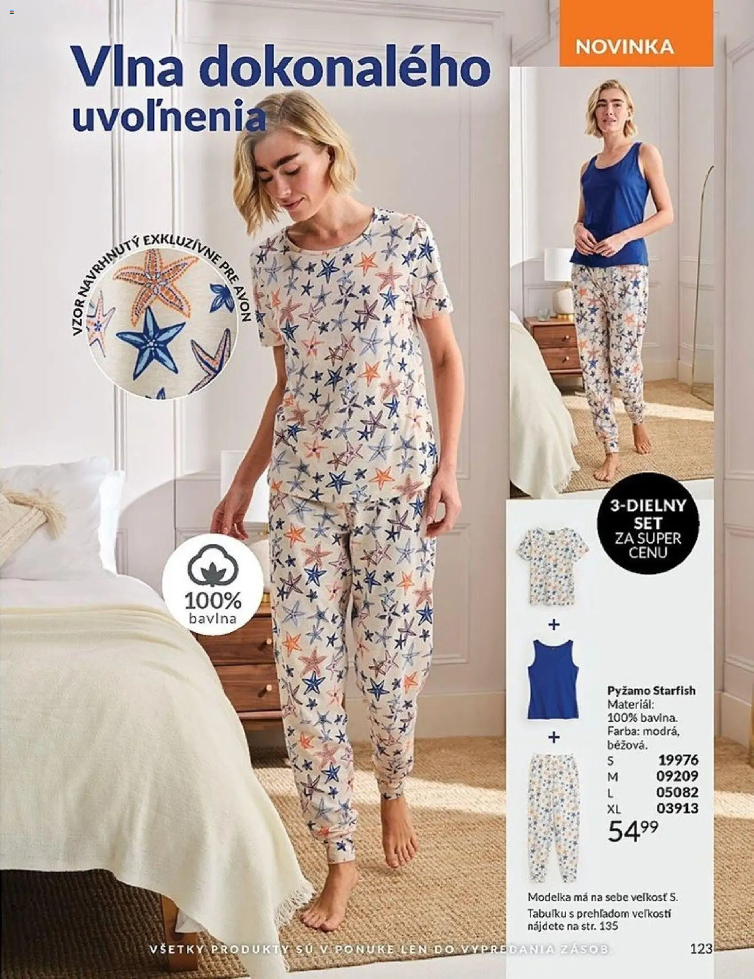 Nové Avon akcie – leták je platný od 01.04.2026 | Strana: 123 | Produkty: Pyžamo
