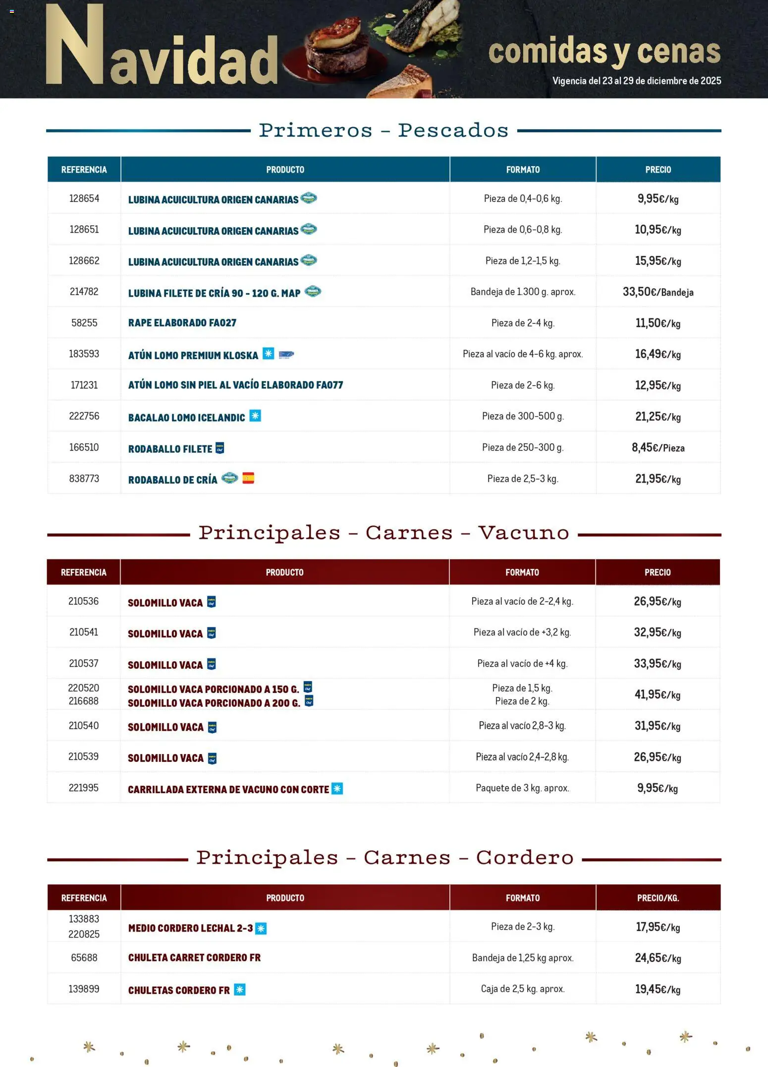 Makro - Menú Navidad Canarias │ válido desde el 23.12.2025 | Página: 2 | Productos: Φίλτρο καφέ, Filete, Bandeja, Caja