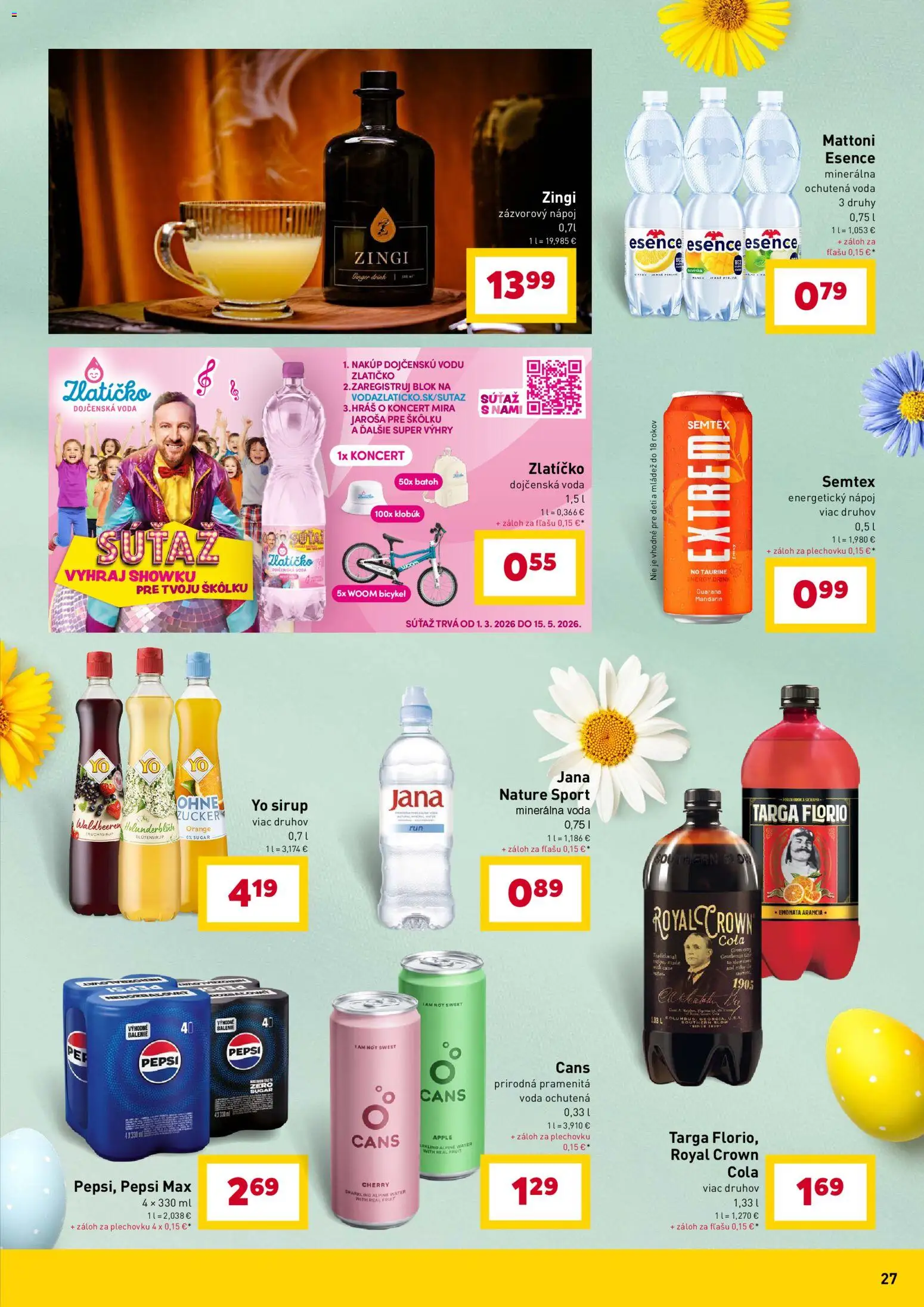 Nové Billa akcie – leták je platný od 11.03.2026 | Strana: 27 | Produkty: Apple, Mattoni, Klobúk, Cola