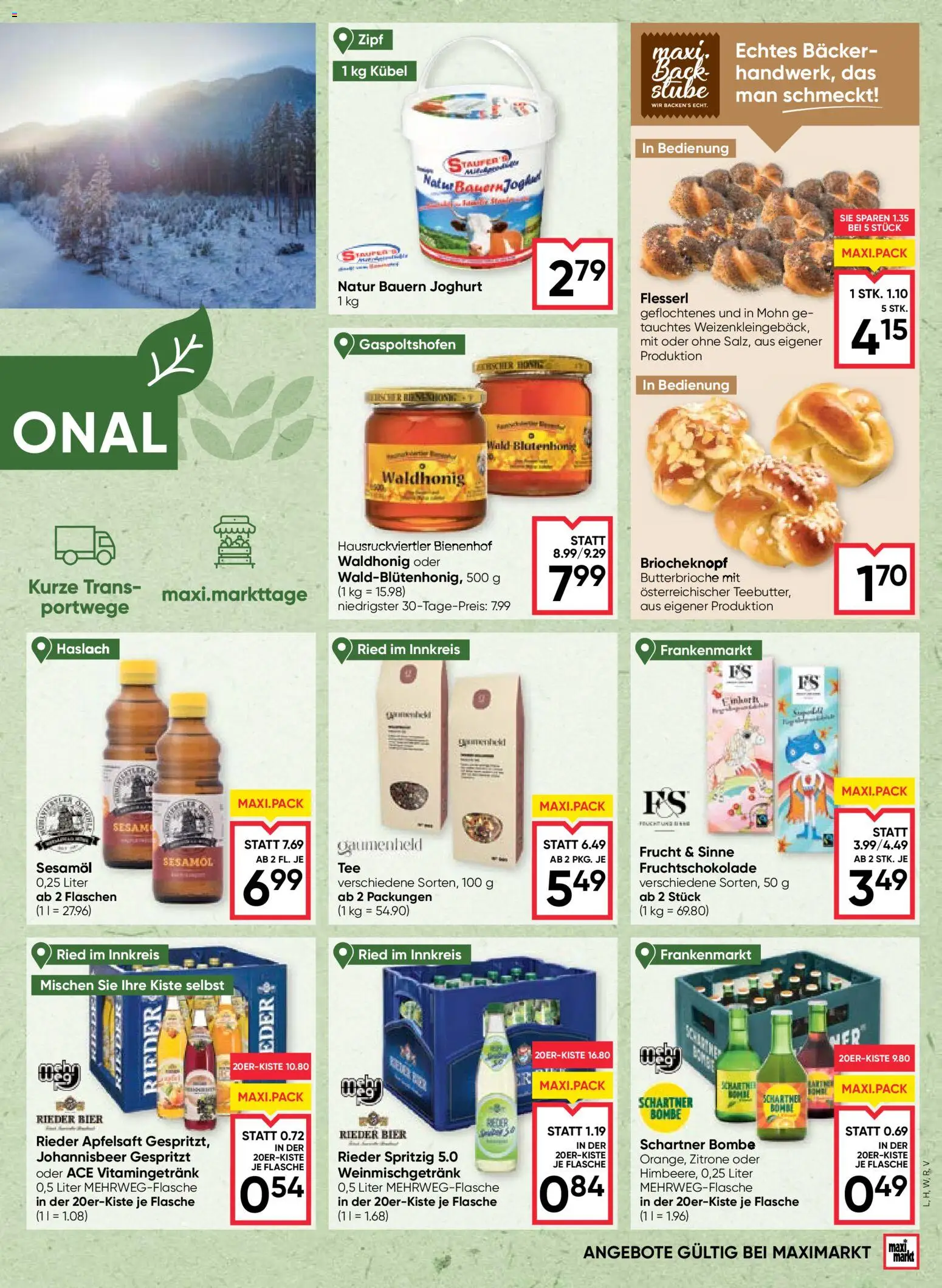 Maximarkt  Flugblatt gültig ab 22.01.2026 | Seite: 5 | Produkte: Zitrone, Planche de surf, Joghurt, Bier