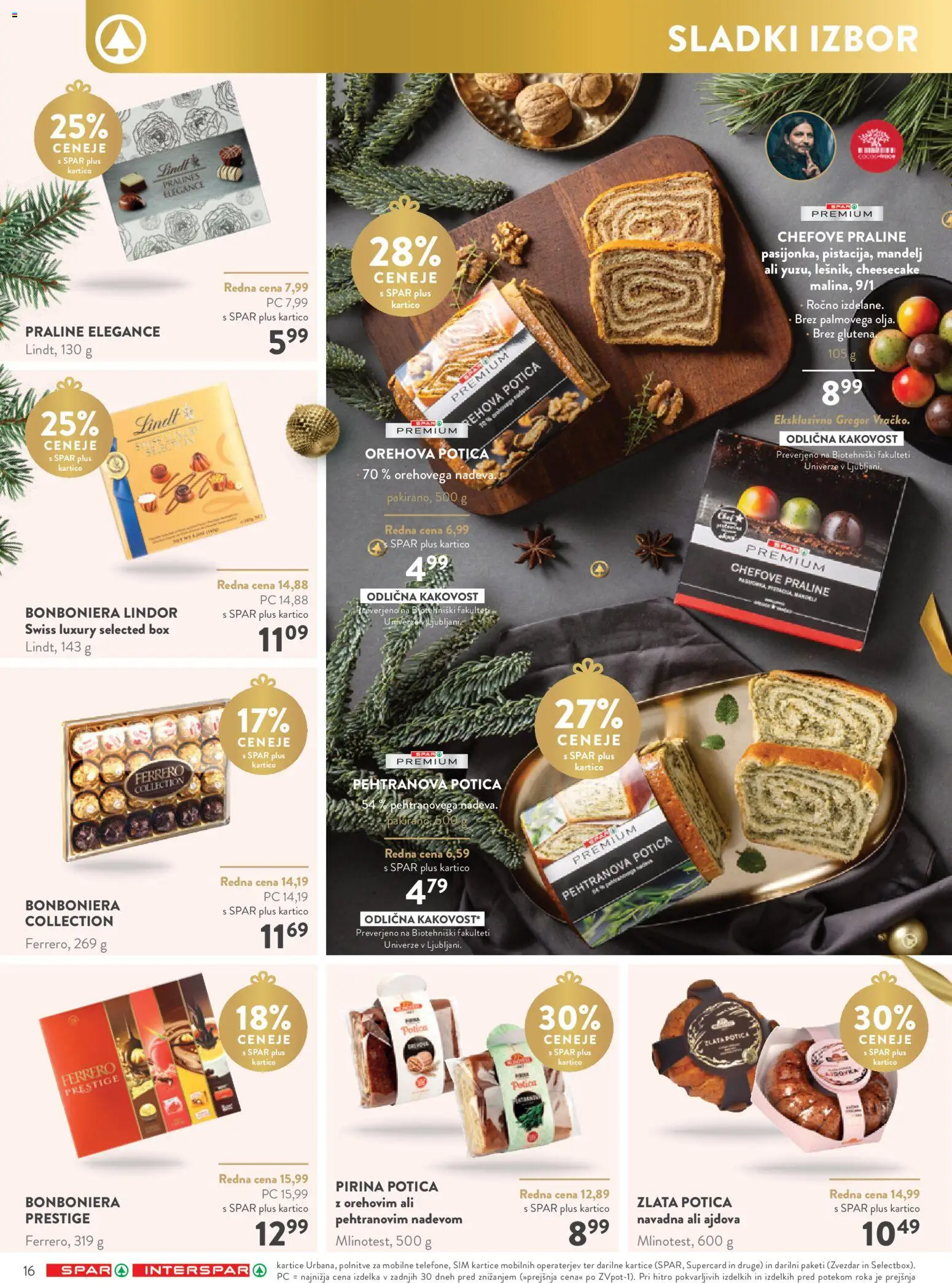 Novi Spar katalog ponudbe – veljaven od 03.12.2025 | Stran: 16