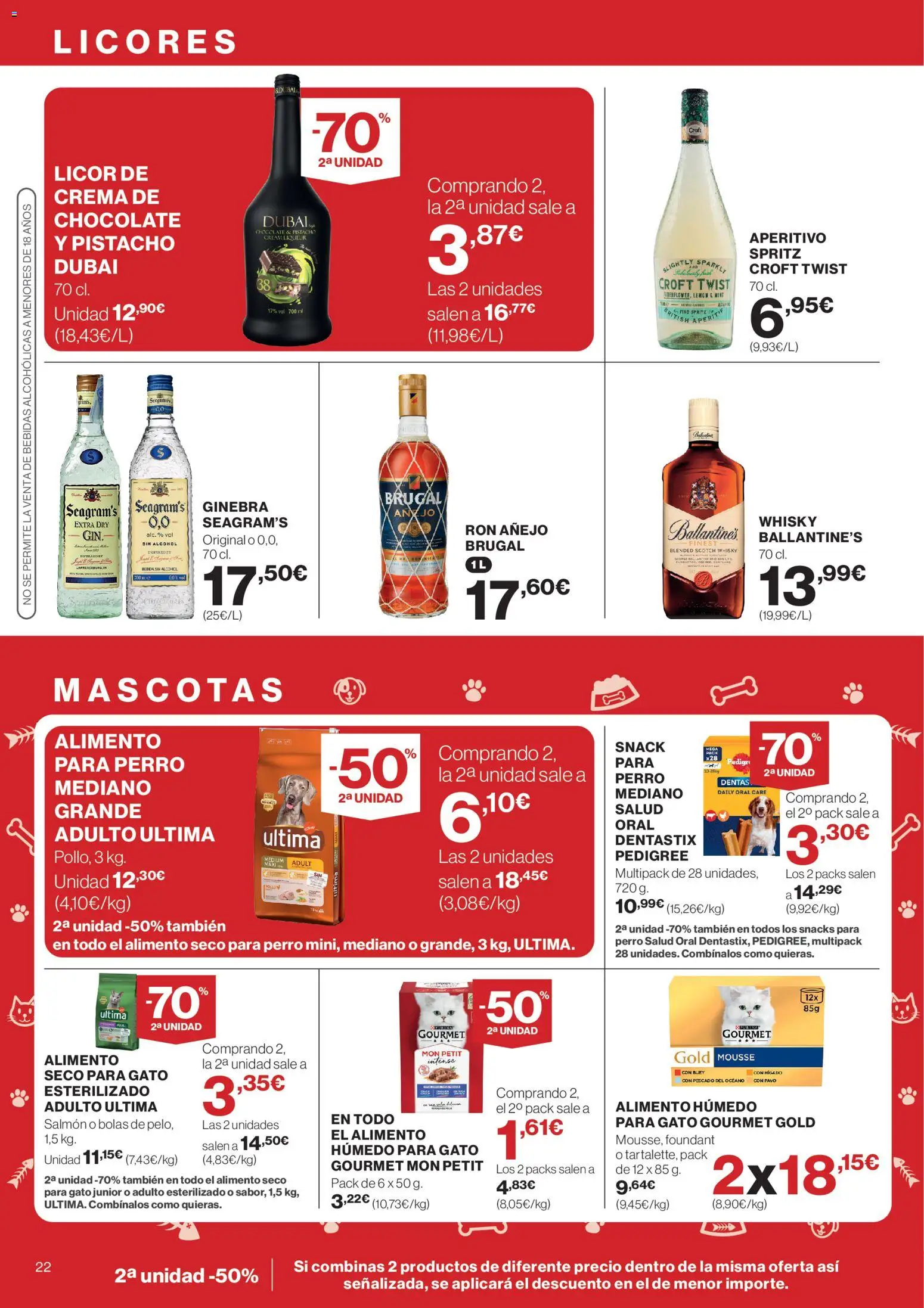Supercor folleto │ válido desde el 26.02.2026 | Página: 22 | Productos: Licor, Chocolate, Ginebra, Whisky
