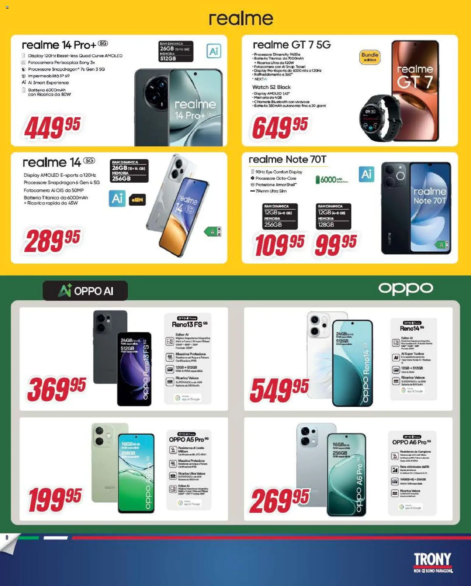 Volantino Trony del 15.01.2026 | Pagina: 8 | Prodotti: Fotocamera, Batteria