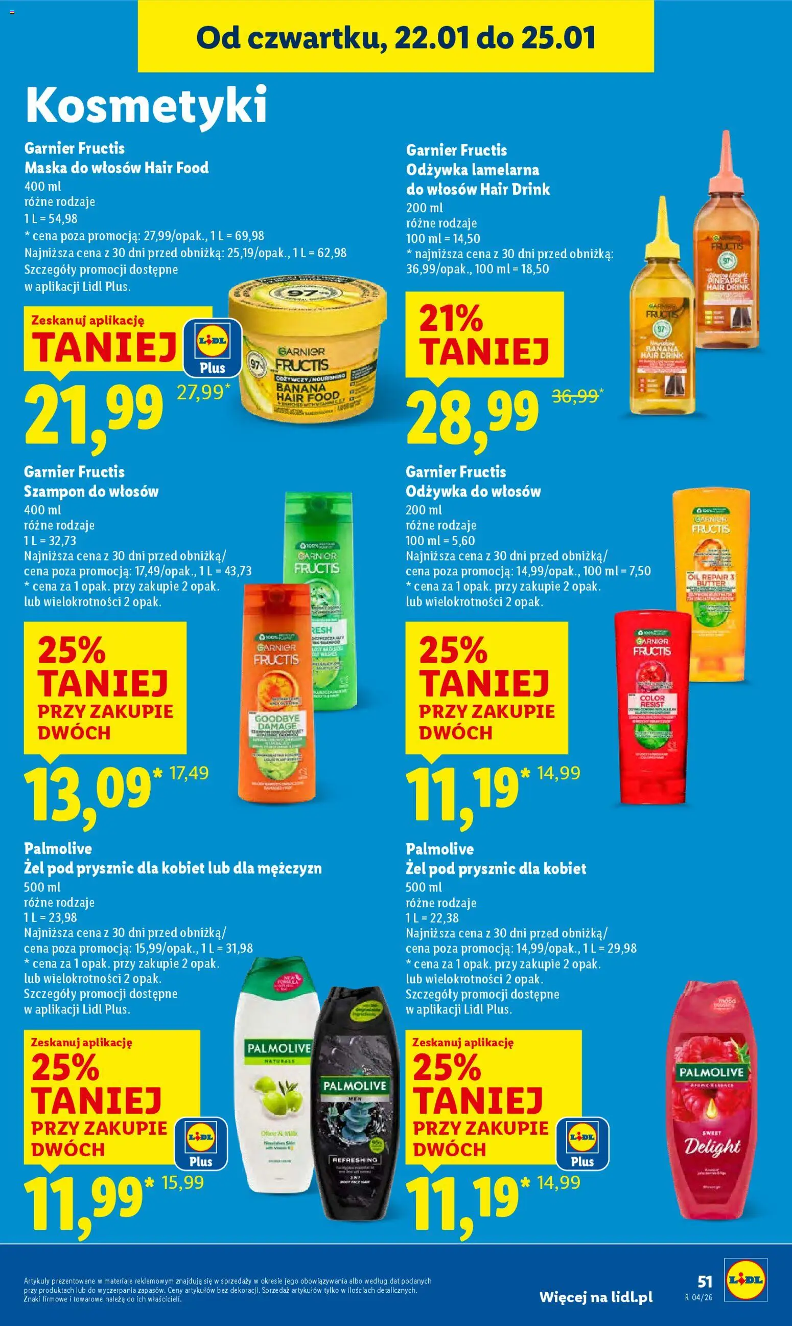 Lidl Gazetka od 22.01.2026 | Strona: 51 | Produkty: Odżywka, Maska do włosów, Odżywka do włosów, Maska