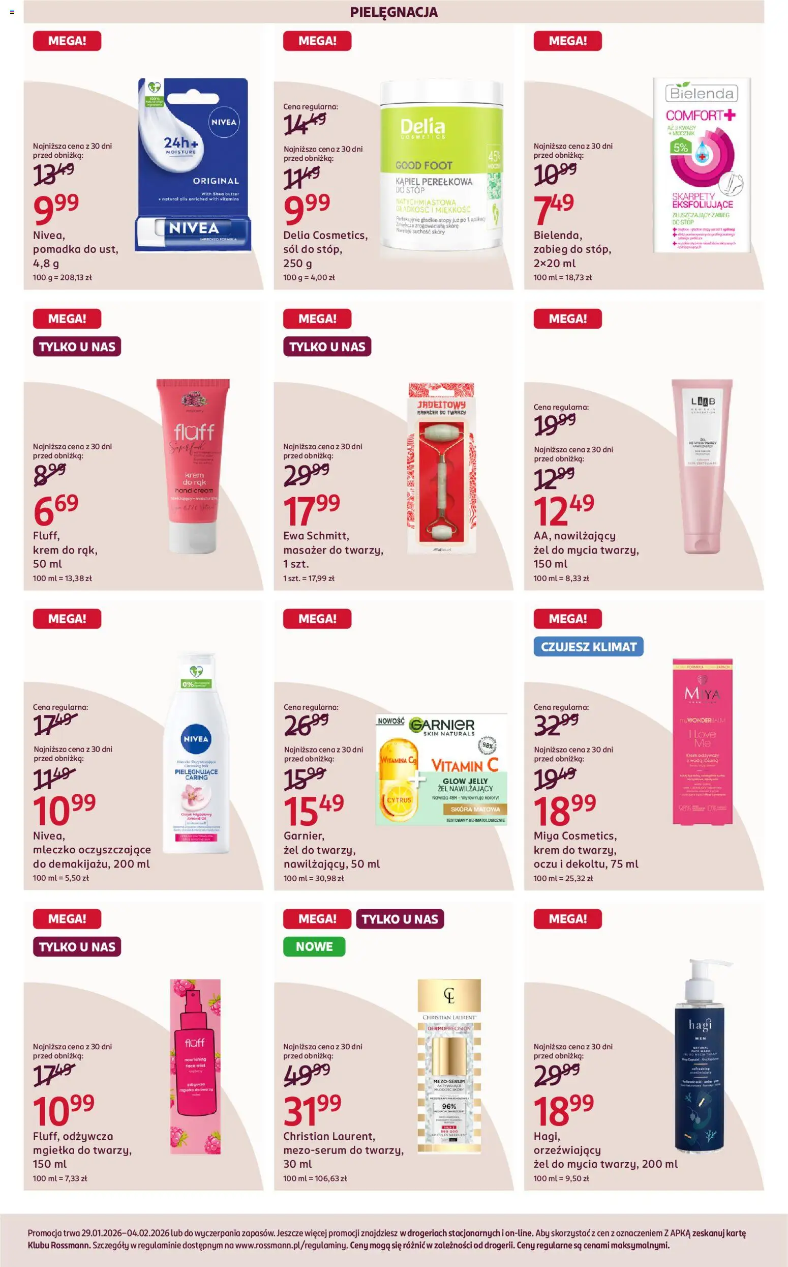 Rossmann Gazetka od 29.01.2026 | Strona: 8 | Produkty: Skarpety, Kąpiel, Pomadka, Woda
