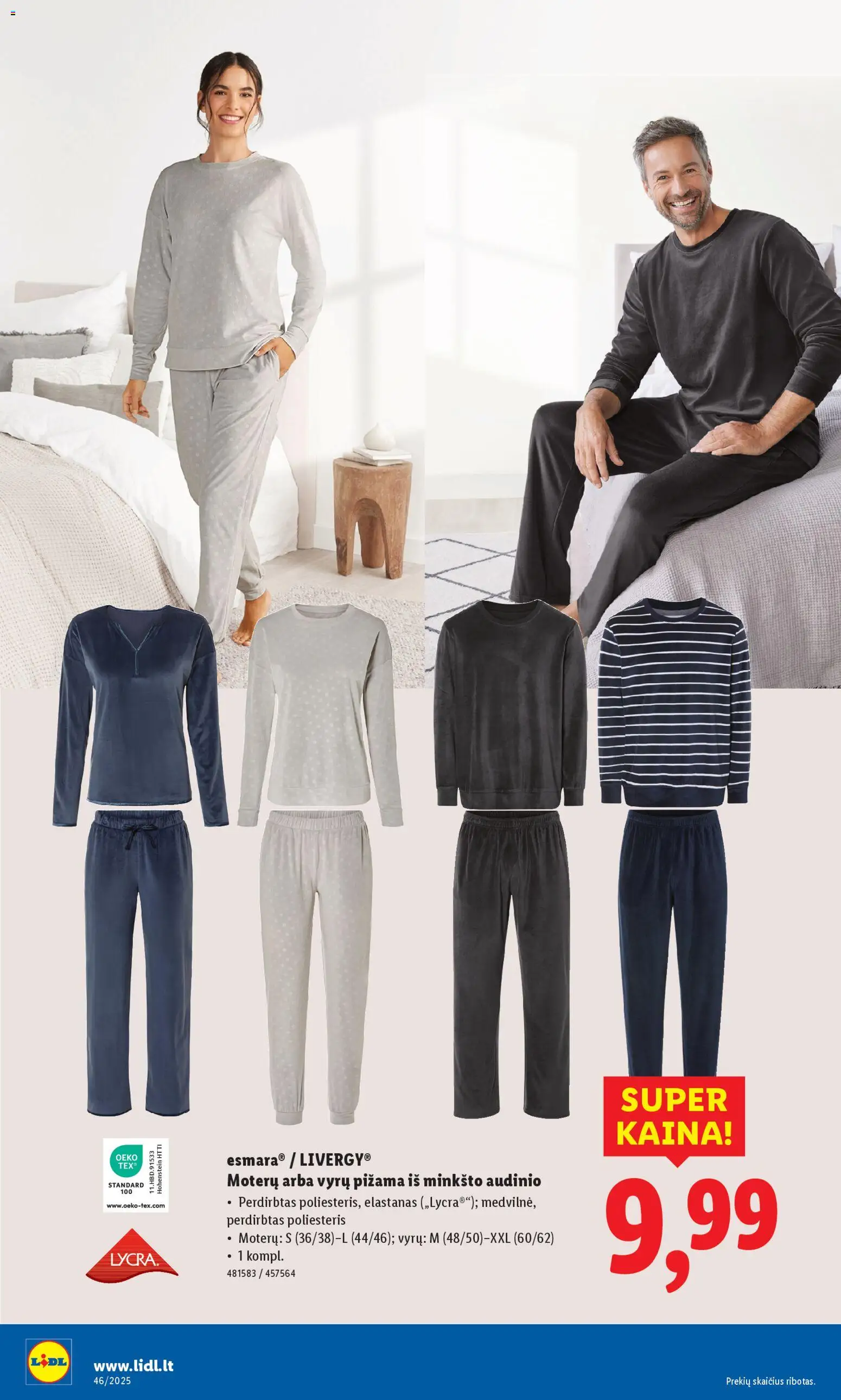 LIDL akcijos nuo 10.11.2025 | Puslapis: 12 | Prekių: Pižama