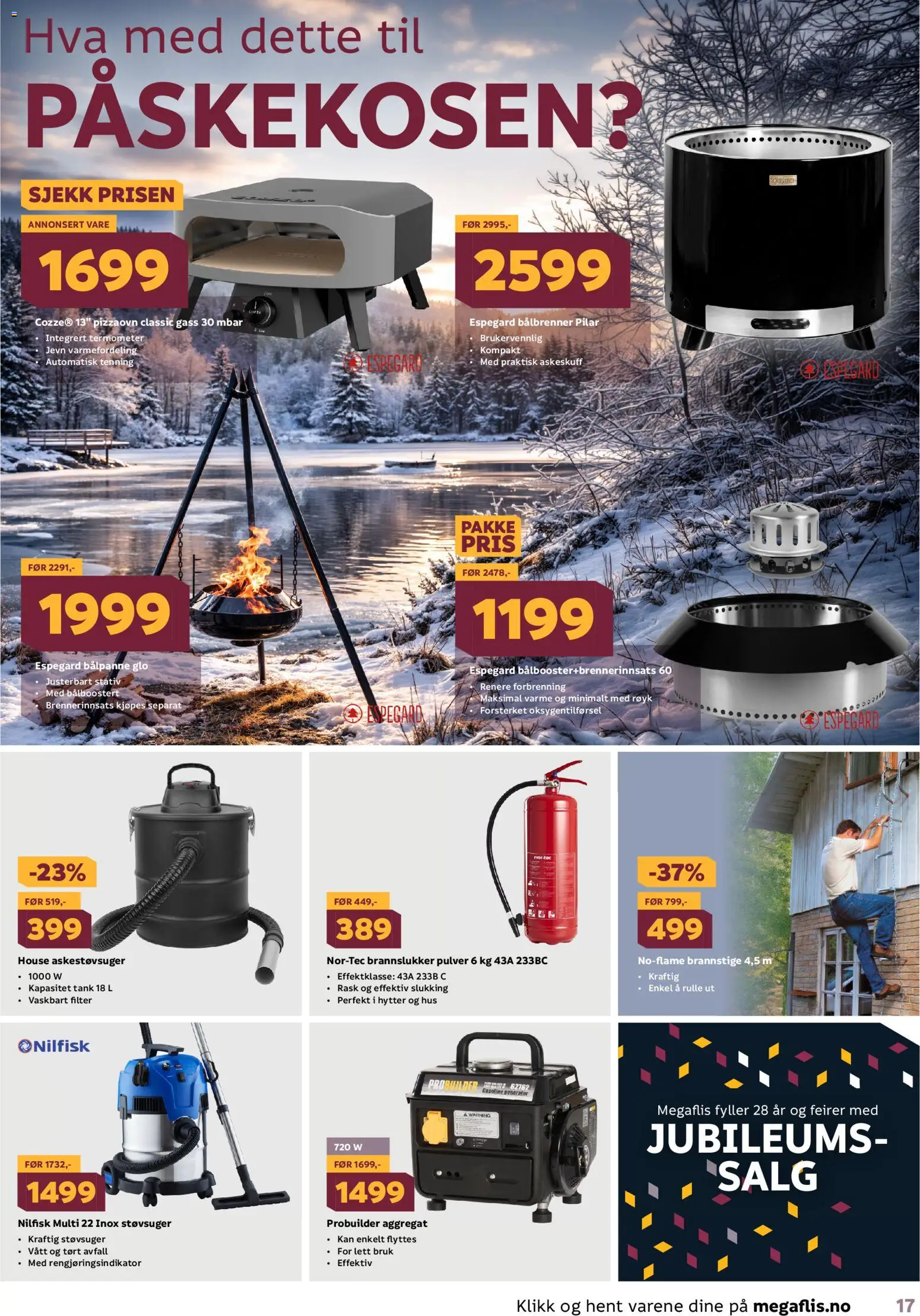 {H1} | Side: 17 | Produkter: Gel intim, Pizzaovn, Støvsuger, Termometer