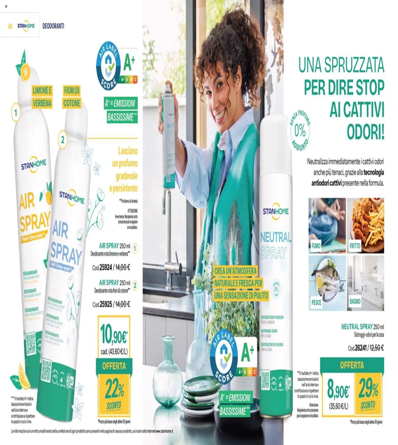 Volantino Stanhome del 21.10.2025 | Pagina: 21 | Prodotti: Deodorante, Limone, Bagno, Profumo