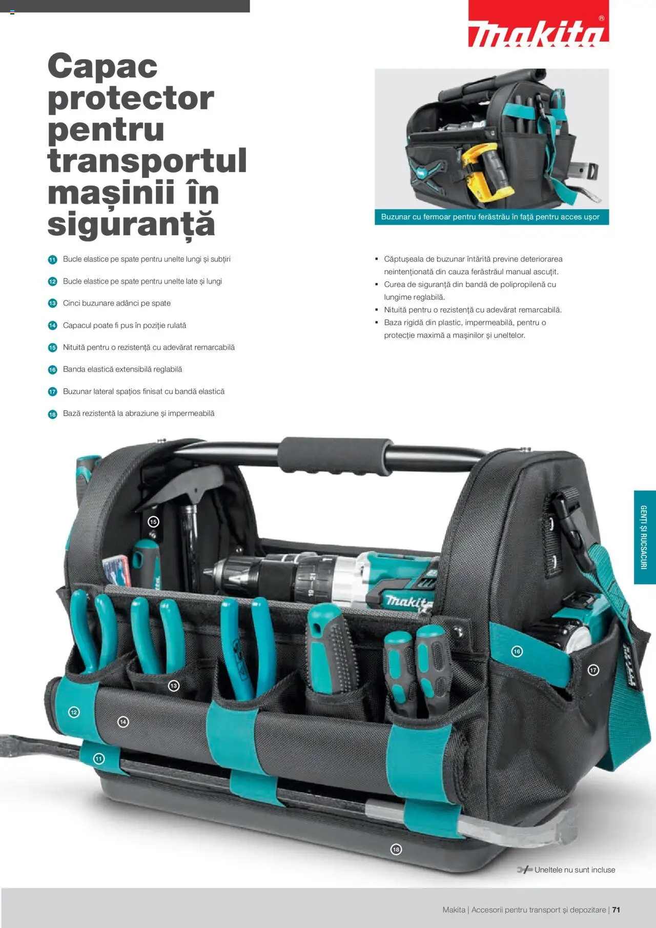 Makita catalog - Accesorii pentru transport si depozitare   – valabil de la 06.09.2021 | Pagină: 71