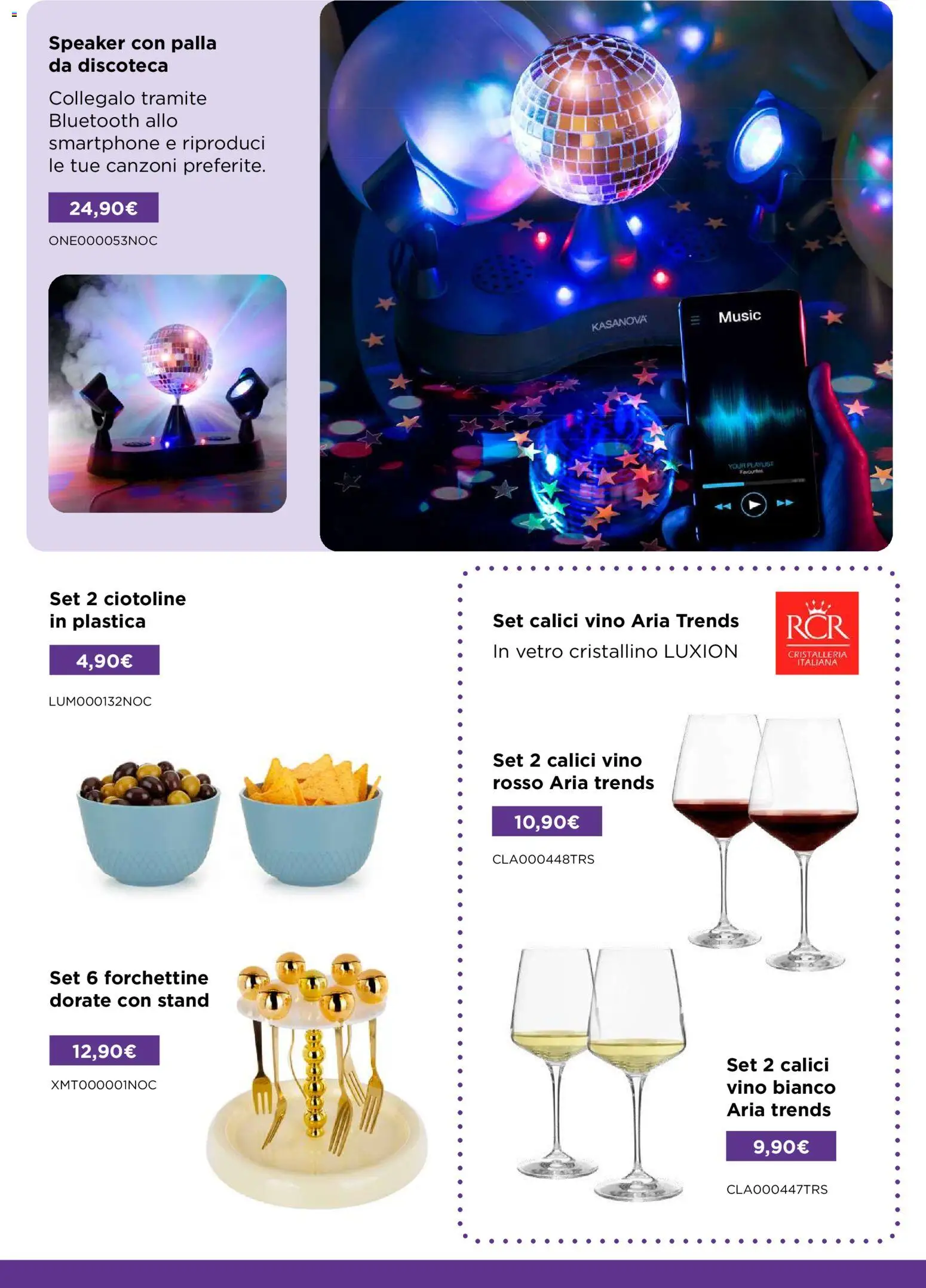 Volantino Kasanova del 20.03.2026 | Pagina: 4 | Prodotti: Vino, Smartphone, Speaker, Vino bianco