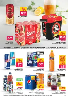 Radler Union, alk.: 2,0%, grenivka, 6 x 0,5 l │ velja od 21.08.2025 | Stran: 25 | Izdelki: Falafel, Kos, Energijski napitek, Limona