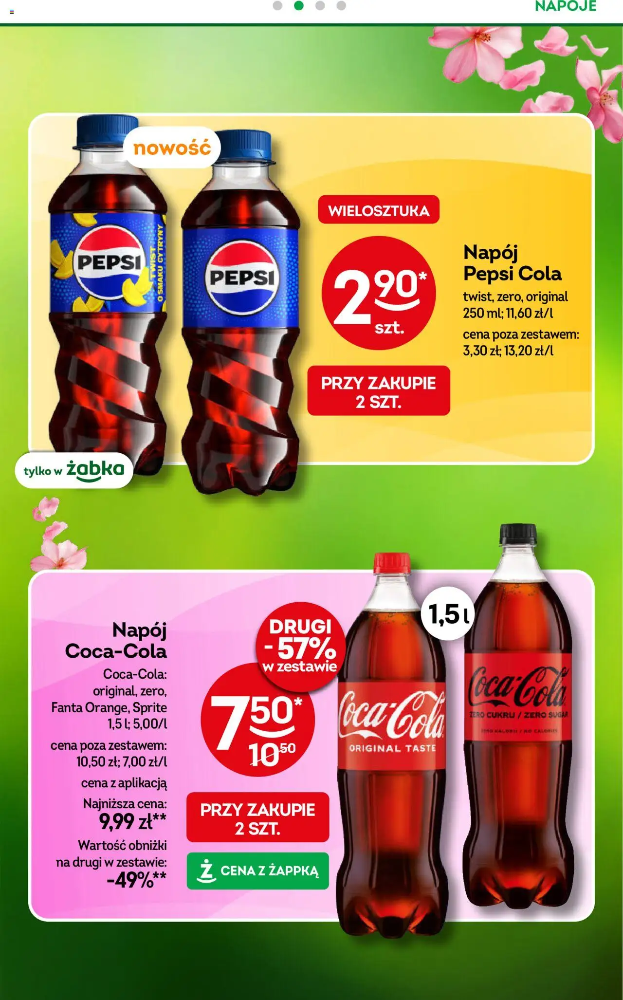 Żabka Gazetka od 04.06.2025 | Strona: 45 | Produkty: Napoje, Pepsi, Sprite, Cytryny