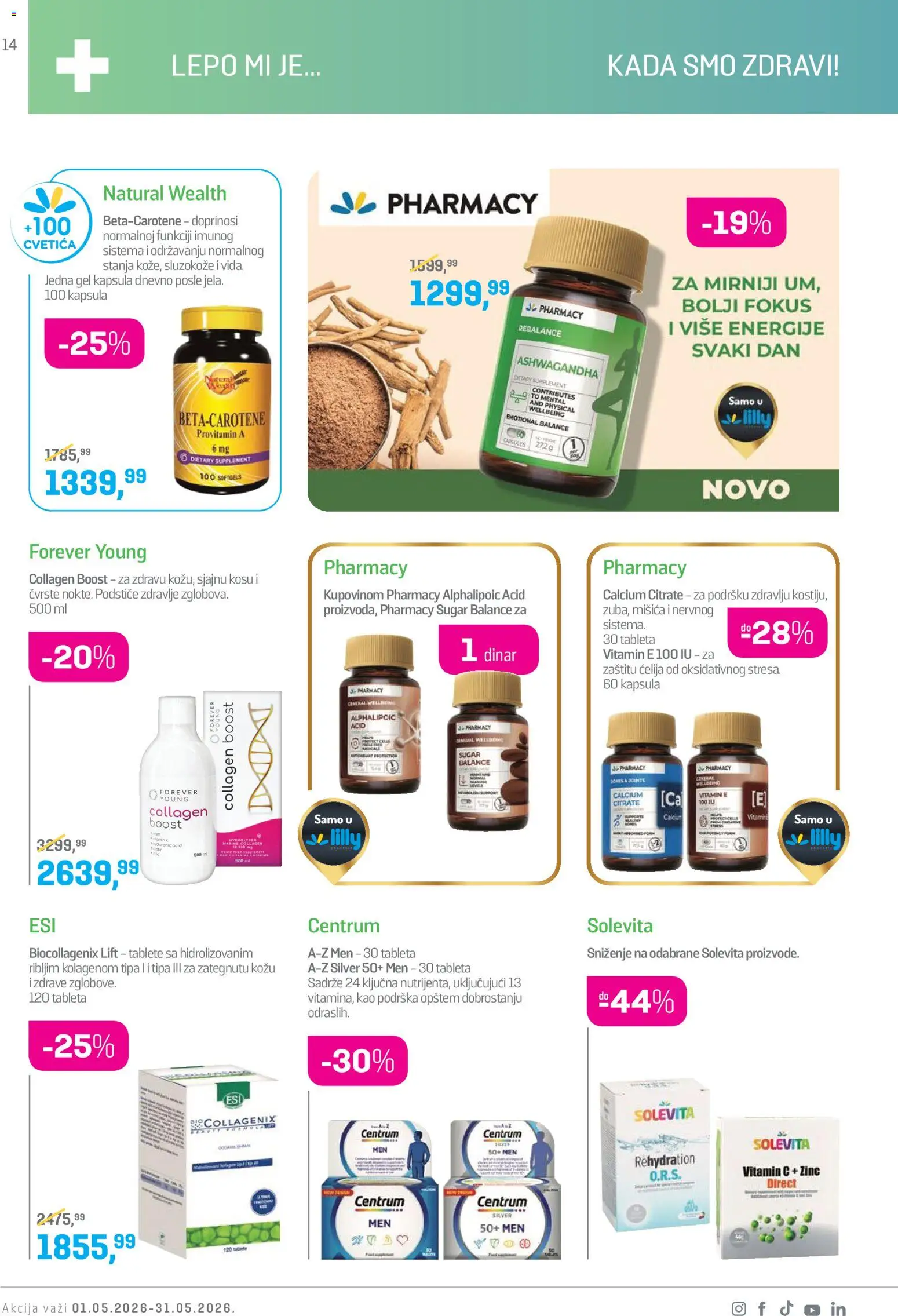 Lilly drogerie katalog - važi od 01.05.2026 | Strana: 14