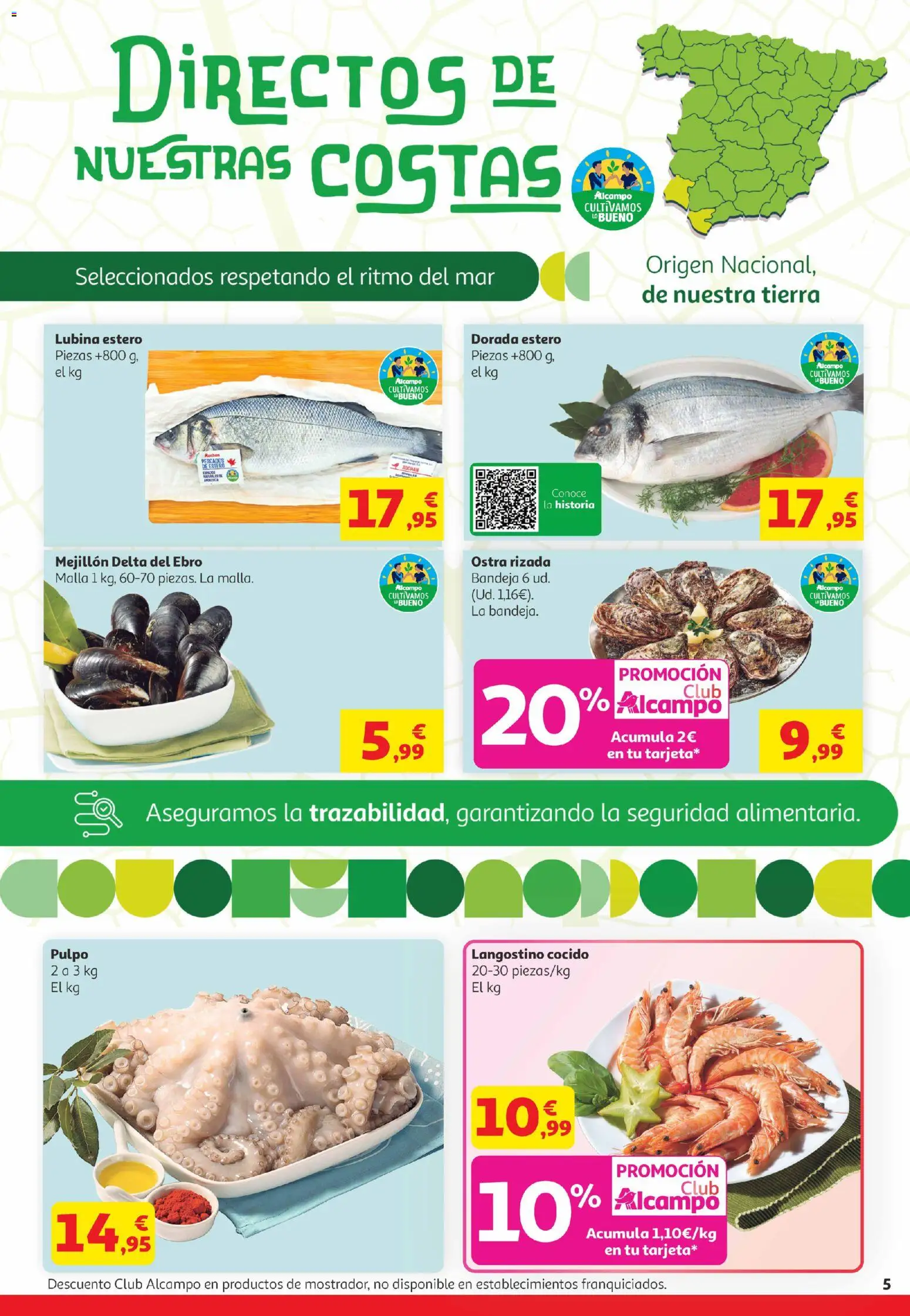 Alcampo Canarias │ válido desde el 21.04.2026 | Página: 5 | Productos: Bandeja, Langostino