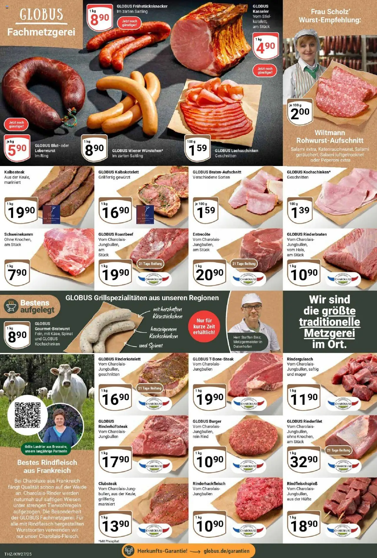 Globus prospekt Zeitz	 - gültig ab dem 29.06.2025 | Seite: 11 | Produkte: Rinderbraten, Rindergulasch, Burger, Entrecote