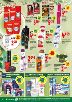 E.leclerc katalog akcije – veljaven od 03.12.2025 | Stran: 28 | Izdelki: Sampon, Barva za lase, Krema, Barva