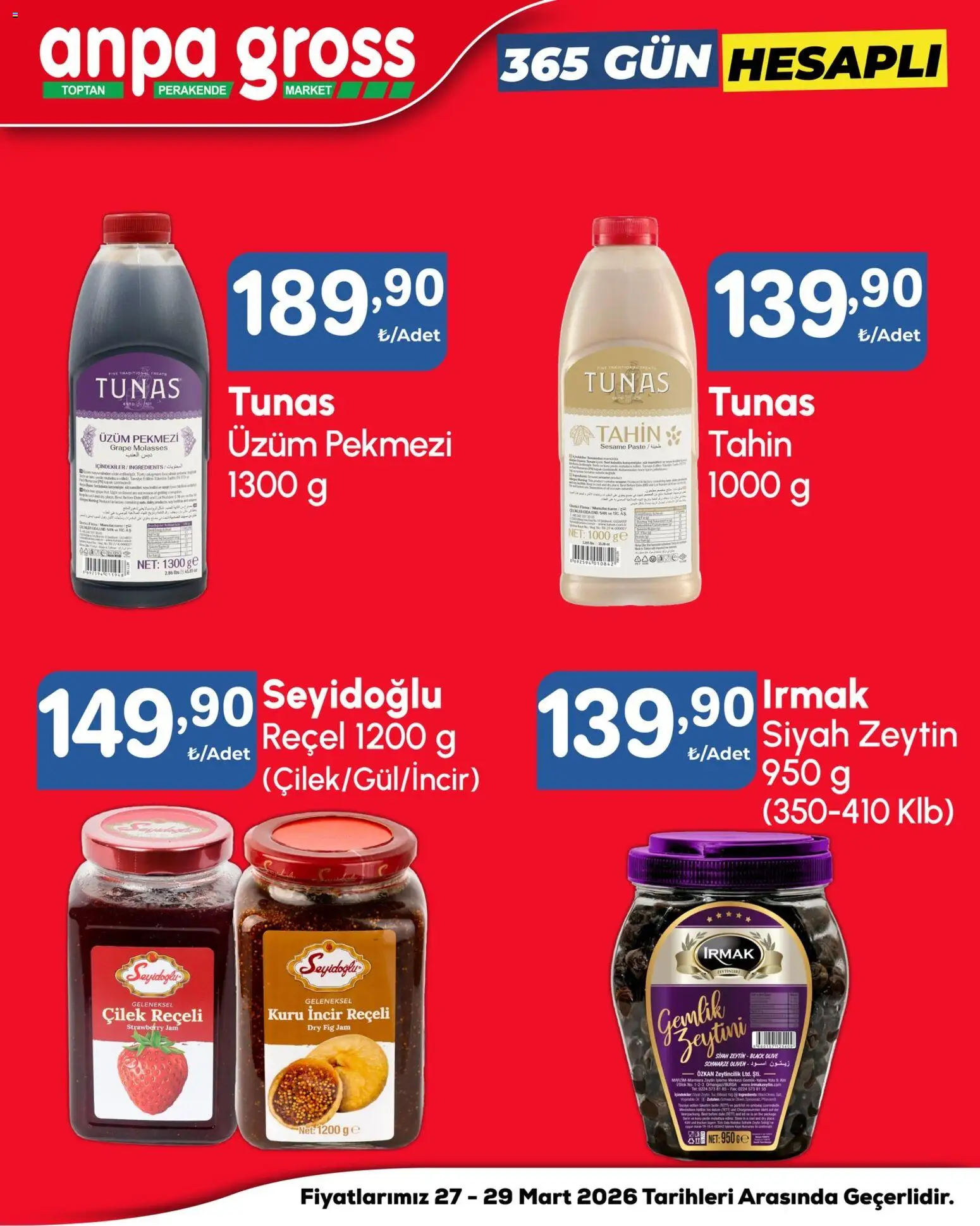 Anpa Gross Katalog - 27.03.2026 tarihinden itibaren geçerlidir | Sayfa: 7 | Ürünler: Çilek, Üzüm, Zeytin