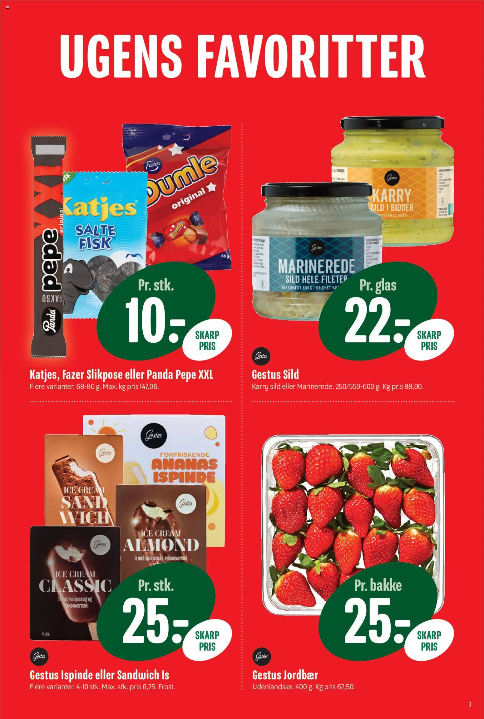 Min Købmand tilbudsavis – gyldig fra 27.02.2026 | Side: 3 | Produkter: Karry, Ananas, Jordbær, Is