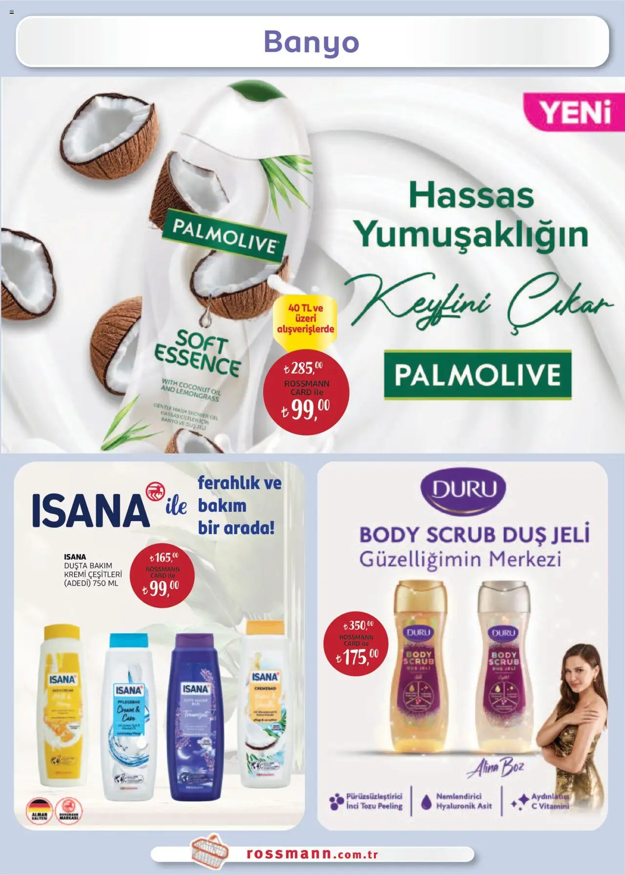Rossmann Ağustos Kişisel Bakım Kataloğu - 04.08.2025 tarihinden itibaren geçerlidir | Sayfa: 17 | Ürünler: Banyo, Duş, Peeling, Duş jeli