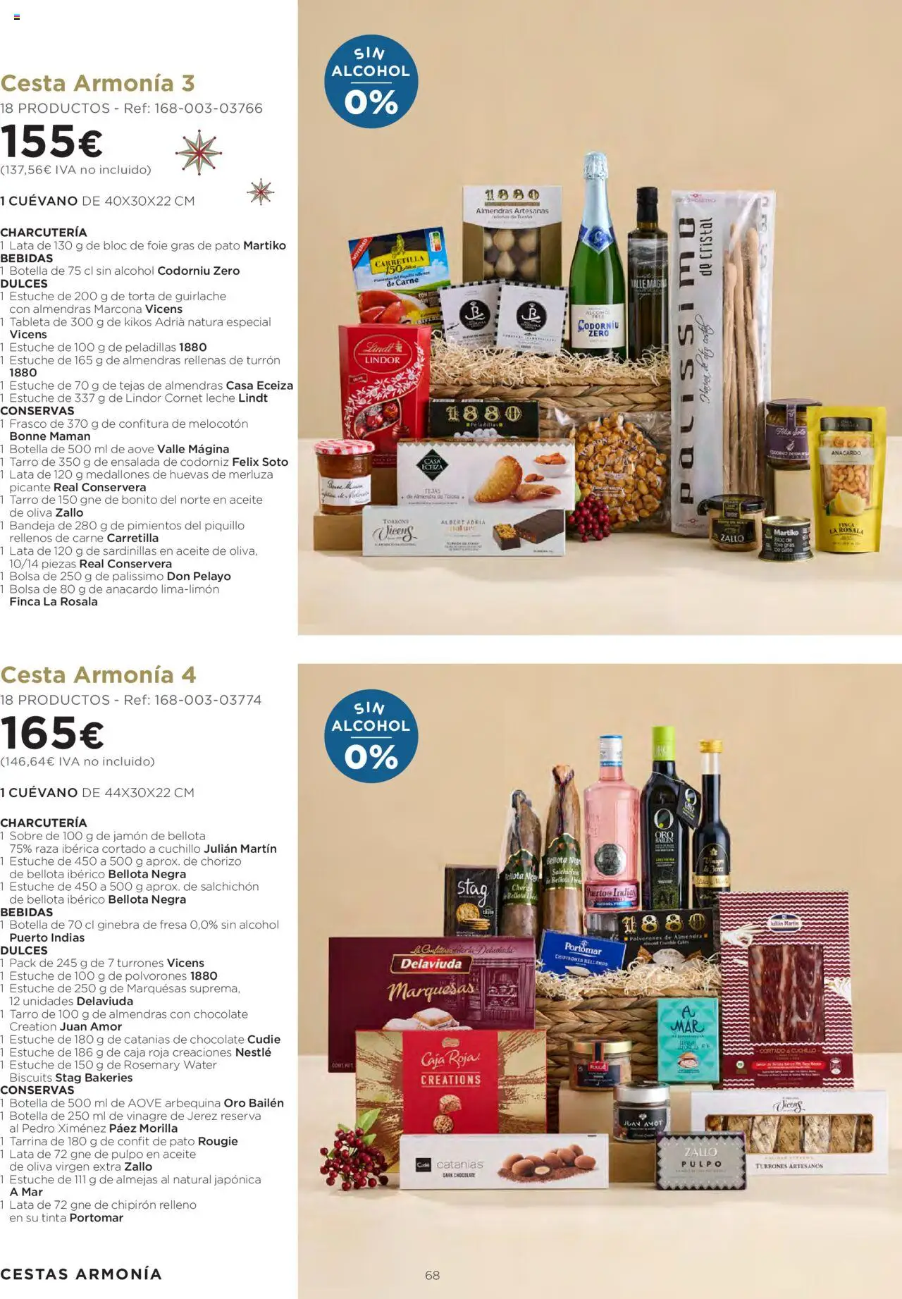 El Corte Inglés ofertas │ válido desde el 06.10.2025 | Página: 68 | Productos: Medallones, Sardinillas, Jamón, Κεραία