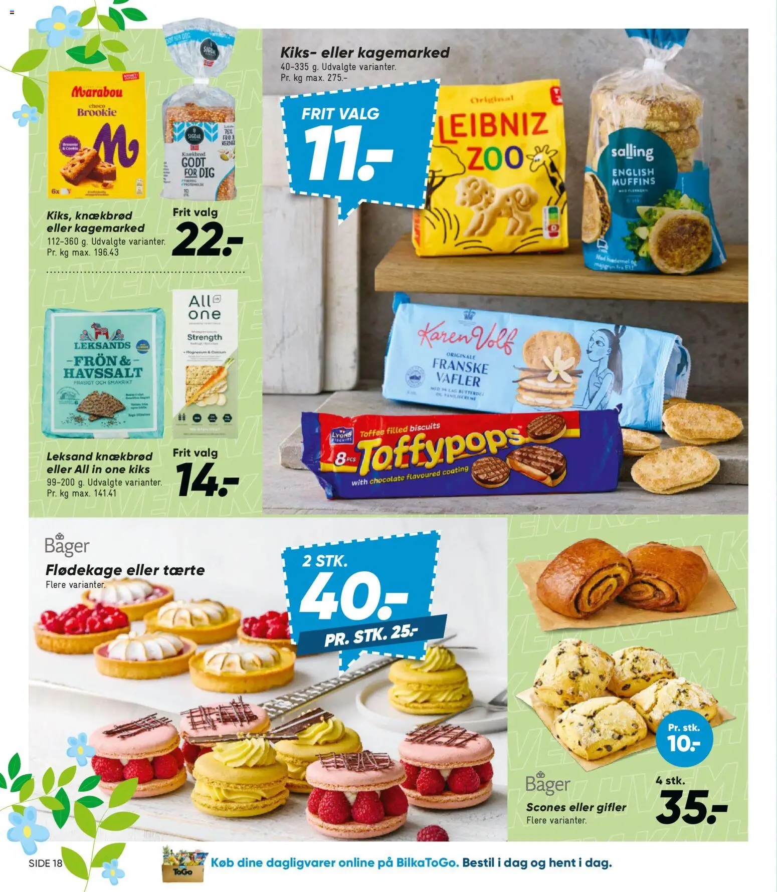 Bilka tilbudsavis – gyldig fra 04.04.2026 | Side: 22 | Produkter: Vafler, Knækbrød, Muffins