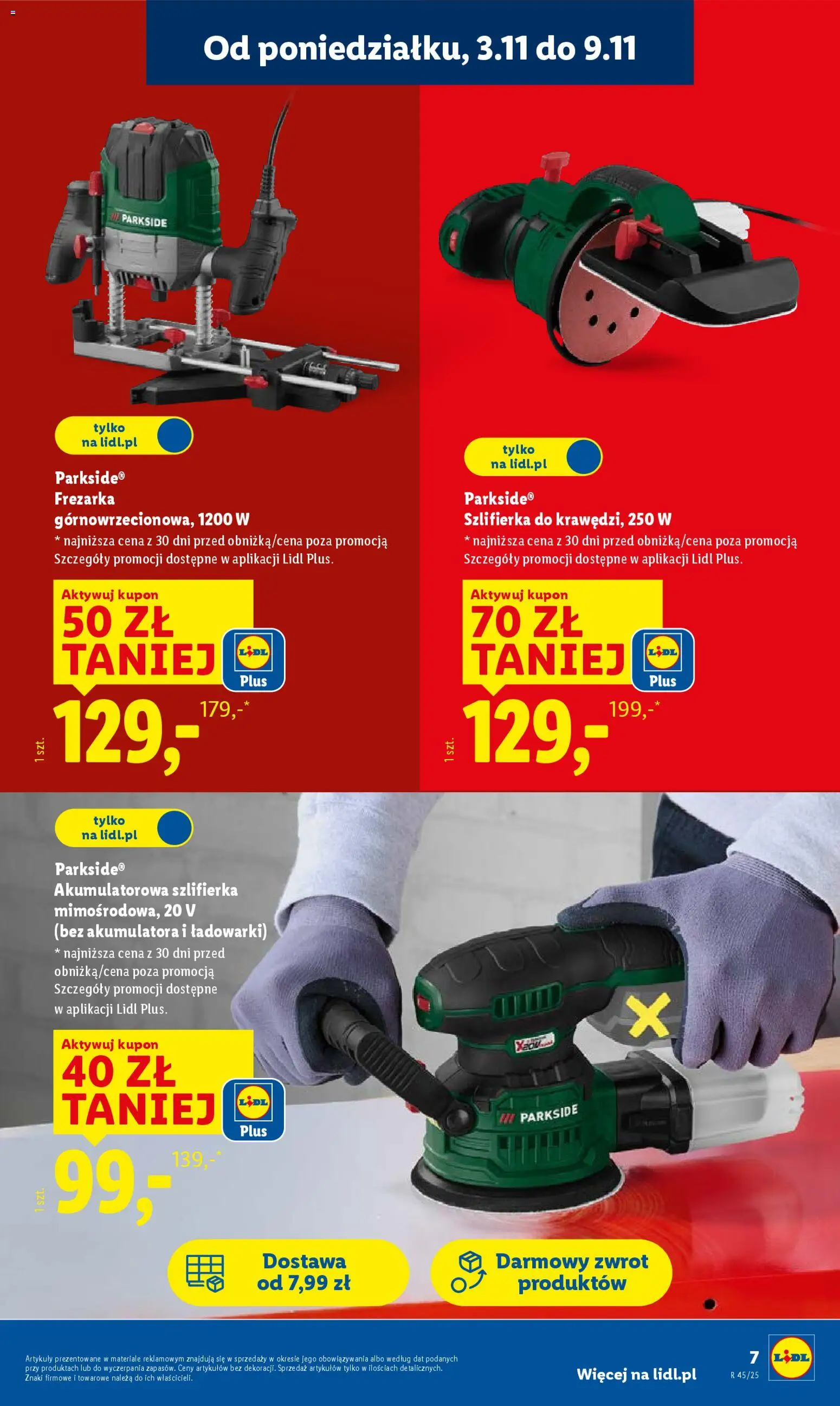 Lidl Katalog od 03.11.2025 | Strona: 7 | Produkty: Szlifierka