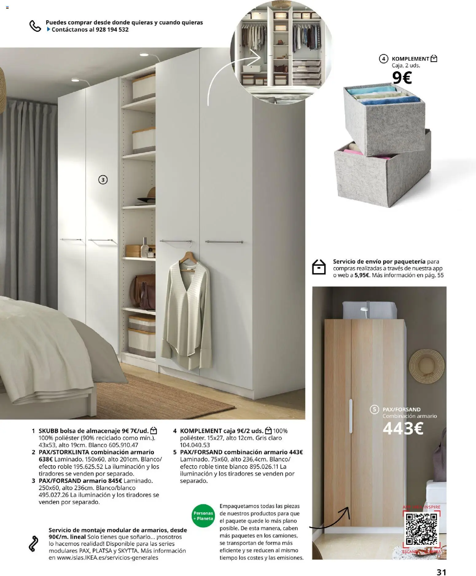 Catálogo IKEA Dormitorios │ válido desde el 01.02.2026 | Página: 31 | Productos: Tinte, Bolsa, Almacenaje, Caja