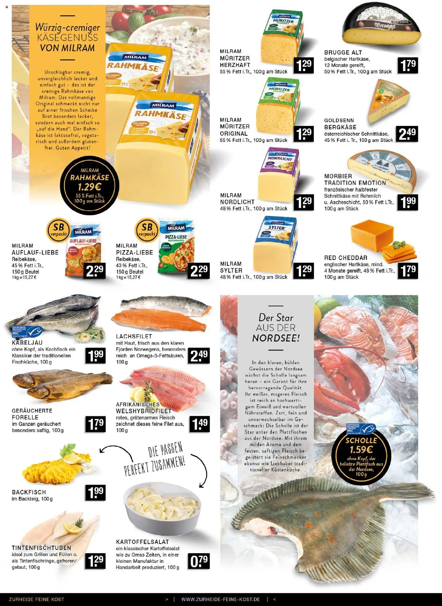 Edeka Zurheide Prospekt 	 – gültig ab 02.03.2026 | Seite: 4 | Produkte: Milram, Brot, Reibekase, Fleisch