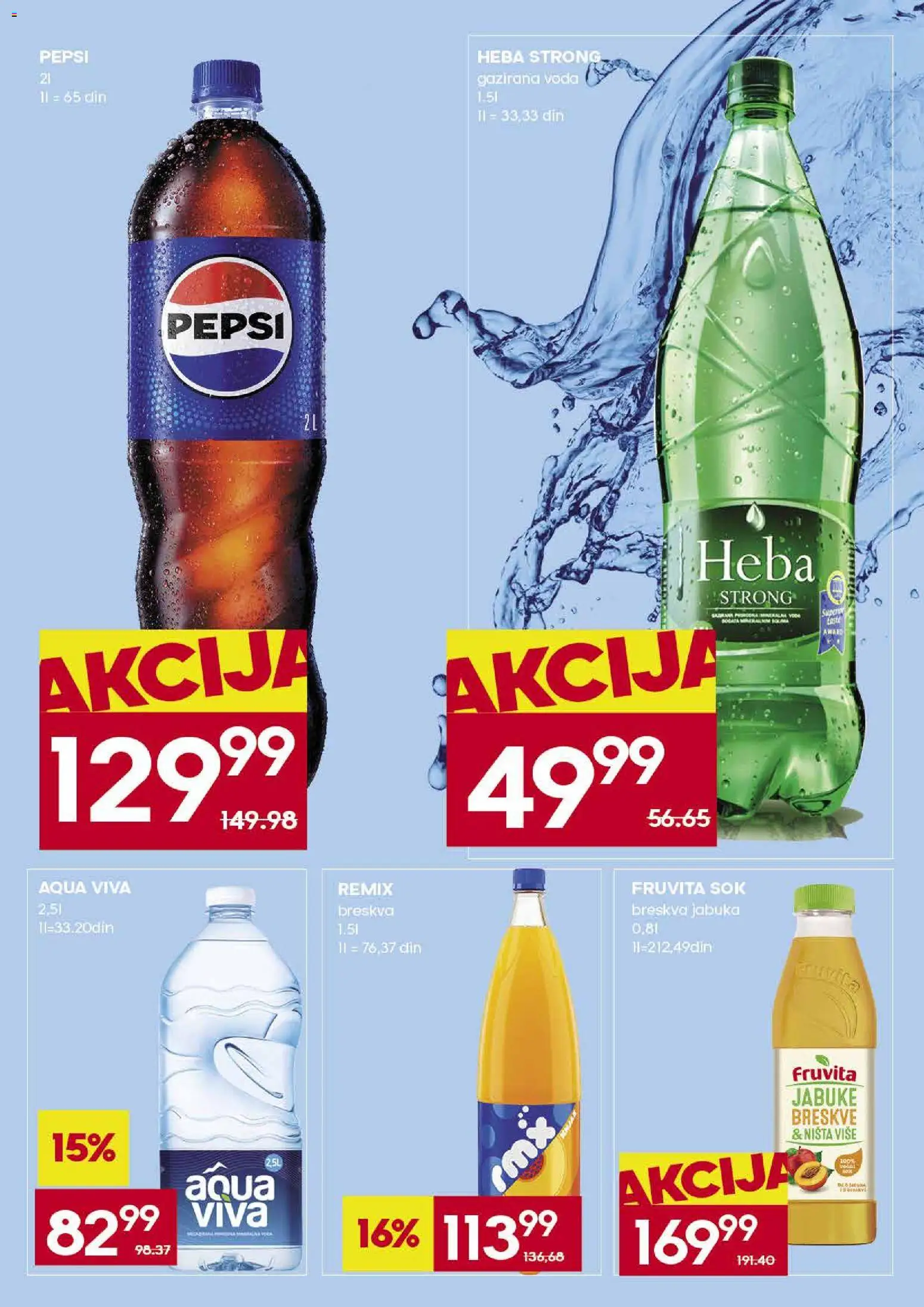 Idea katalog - važi od 23.04.2026 | Strana: 24 | Proizvode: Voda, Sok, Breskva, Jabuke