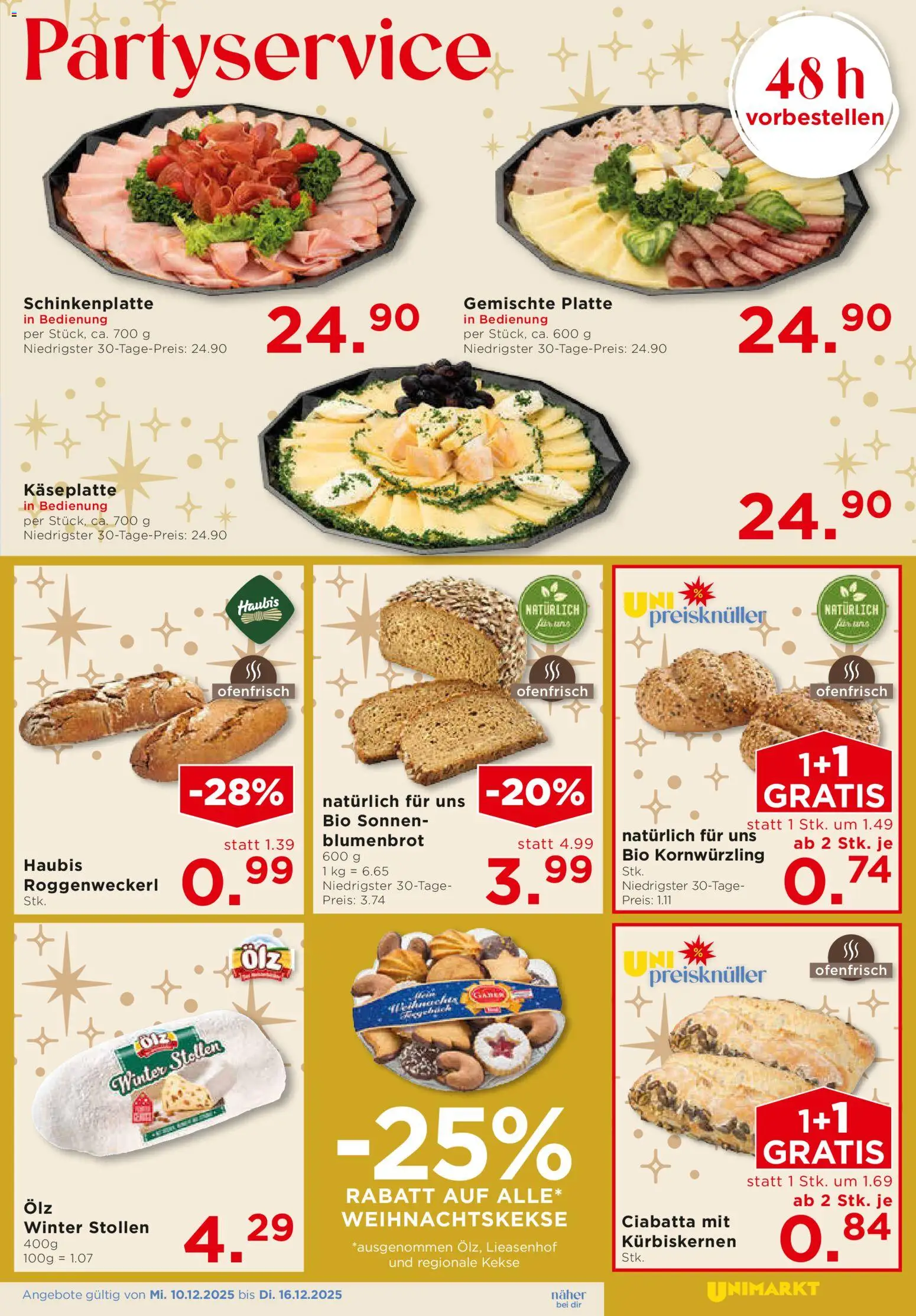 Unimarkt Ost gültig ab 10.12.2025 | Seite: 9 | Produkte: Kekse