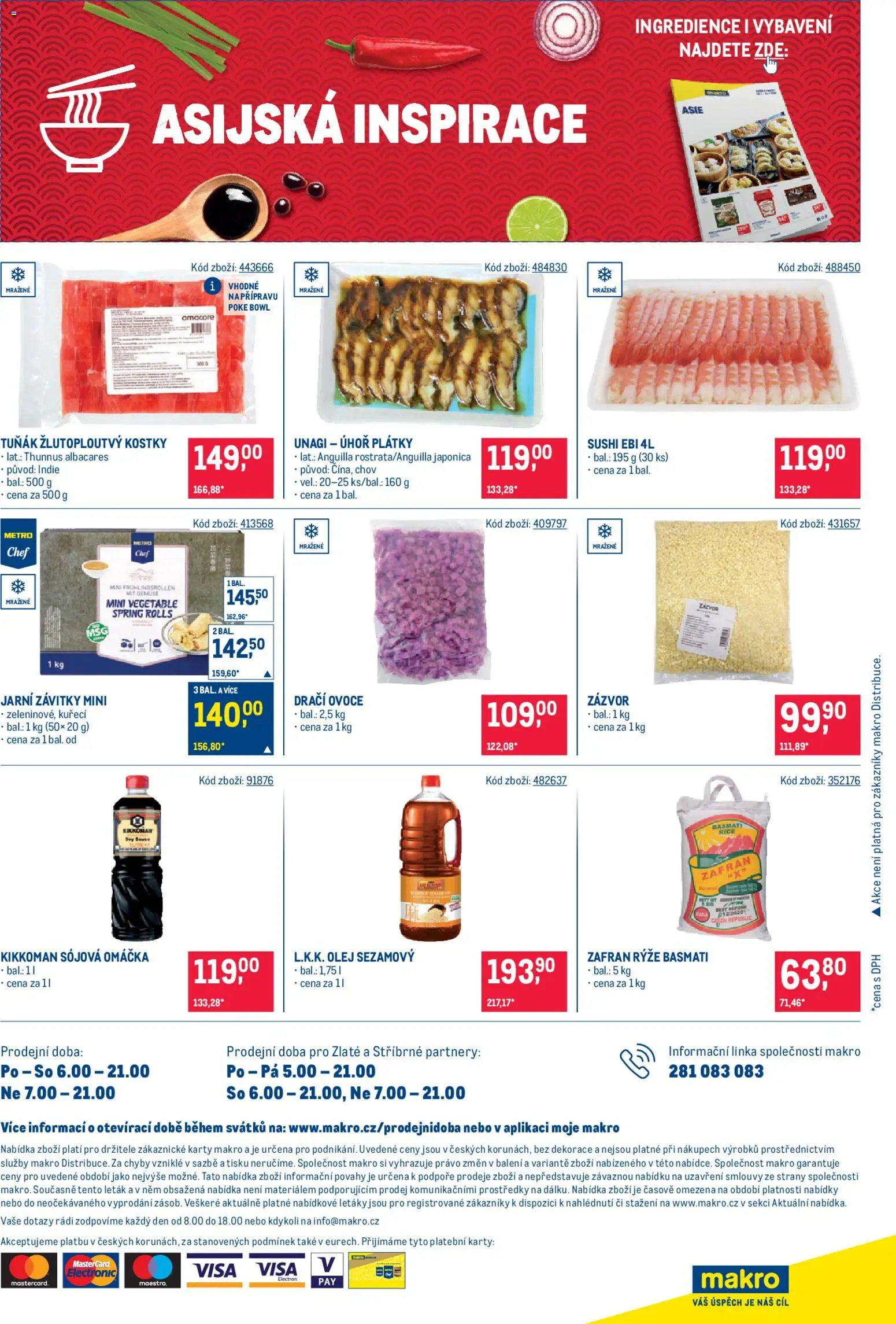 Makro leták - Gastronomie od 11.02.2026 | Strana: 24 | Produkty: Basmati, Sushi, Zázvor, Dekorace