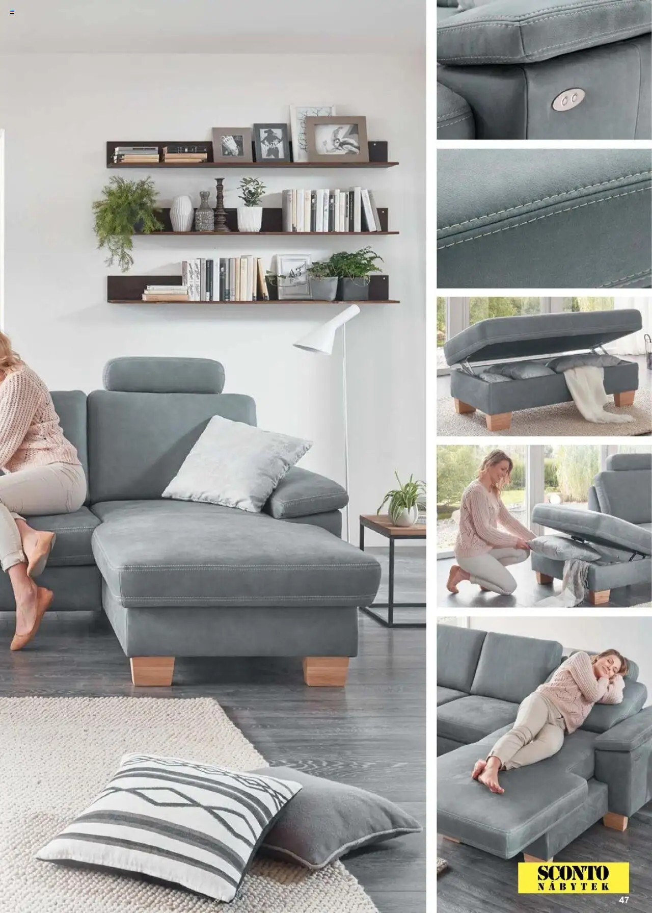 Sconto nábytek katalog - Sedací soupravy od 01.01.2025 | Strana: 47 | Produkty: Nábytek