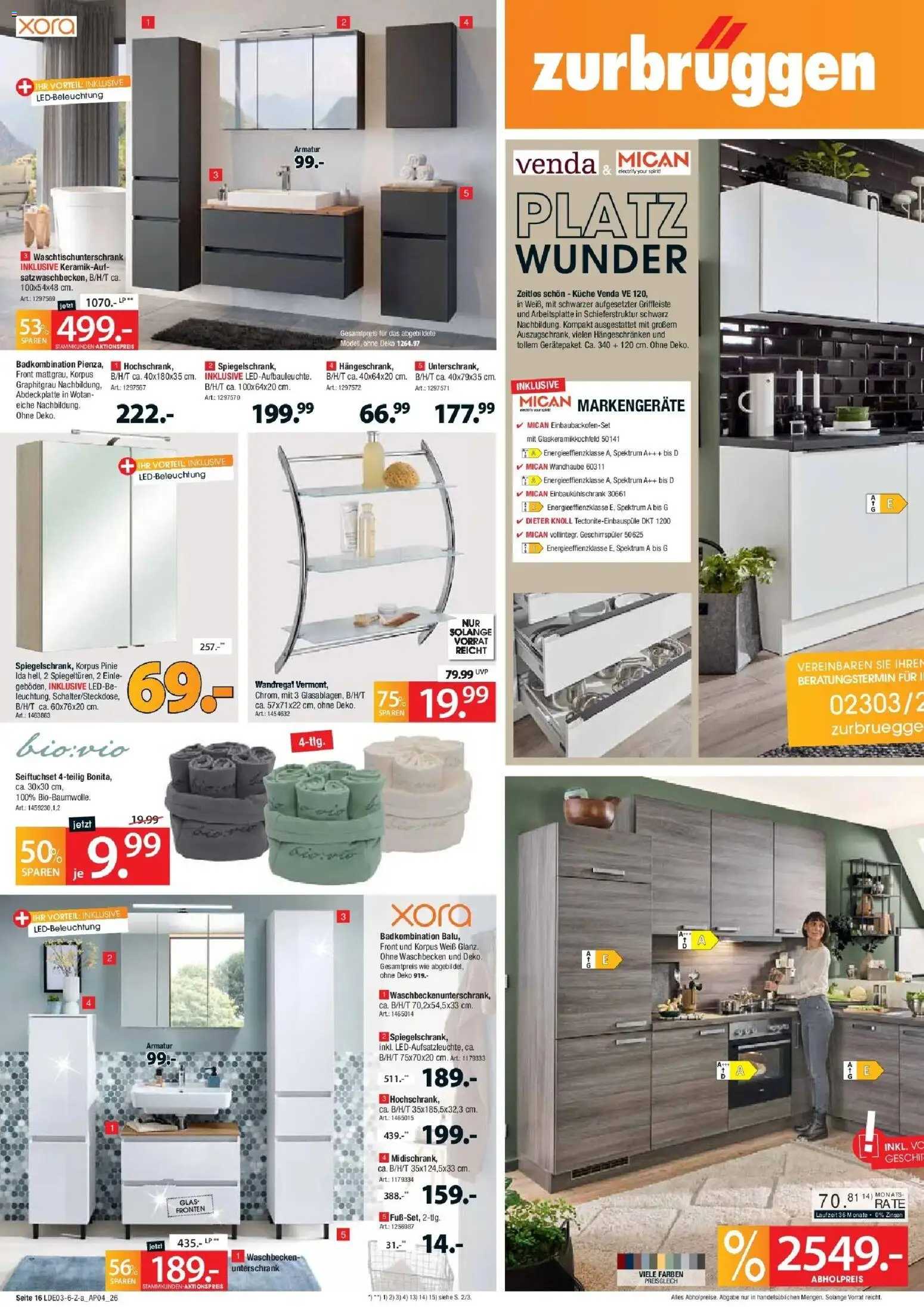 Zurbrüggen Best Deals Jetzt richtig sparen – gültig ab 28.03.2026 | Seite: 16 | Produkte: Geschirrspüler, Wandregal, Küche, Armatur