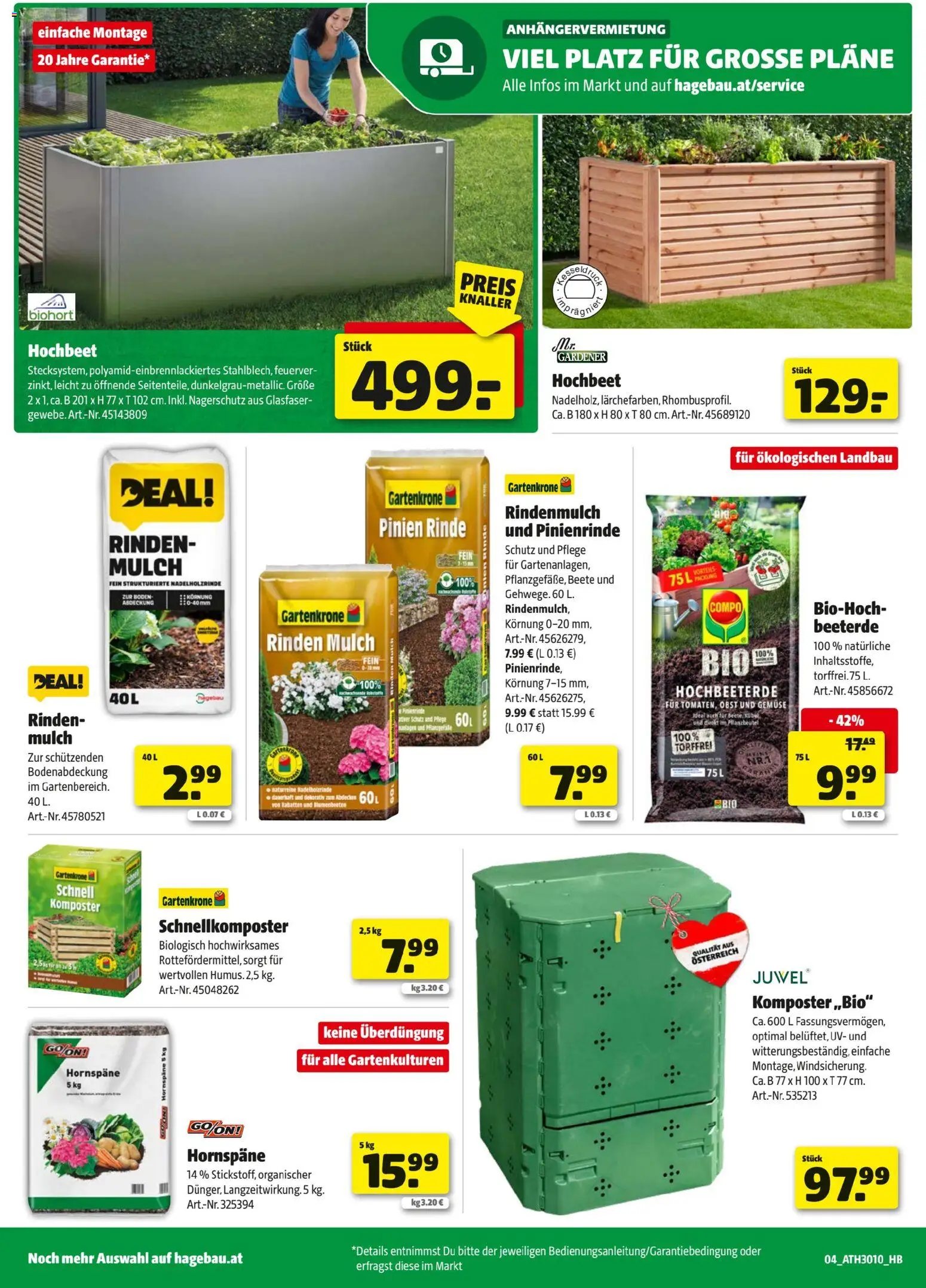 Hagebau Flugblatt gültig ab 24.02.2026 | Seite: 4 | Produkte: Gemüse, Obst