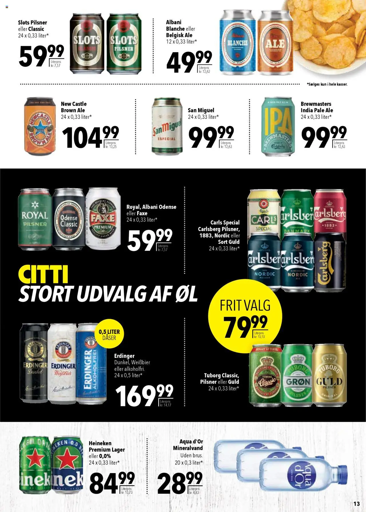CITTI Markt Dänemark-Werbung – gültig ab 10.09.2025 | Seite: 13 | Produkte: Erdinger, Carlsberg, Öl, Heineken