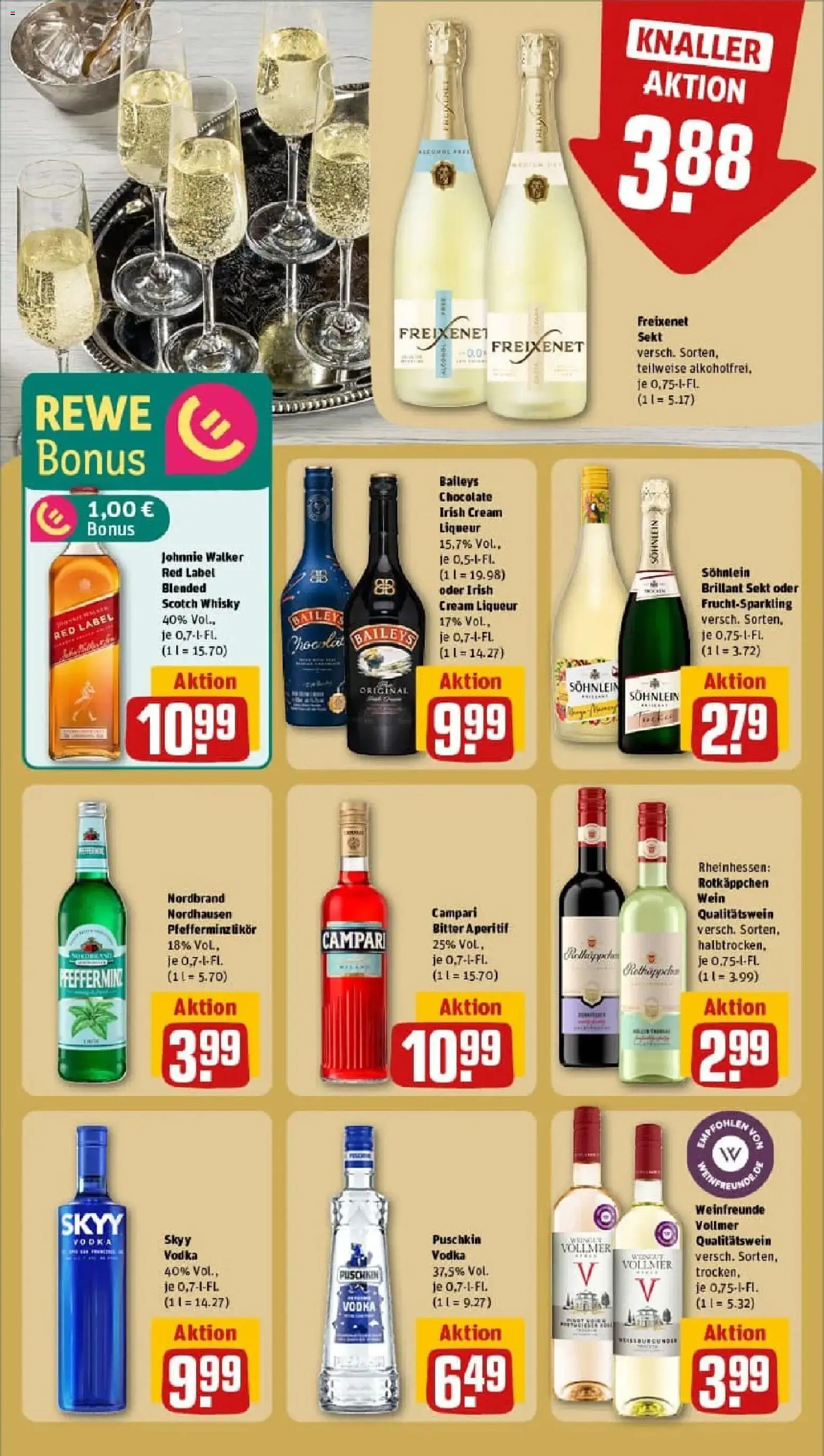 Rewe prospekt Kölleda	 – gültig ab 02.02.2026 | Seite: 27 | Produkte: Whisky, Campari, Baileys, Wein