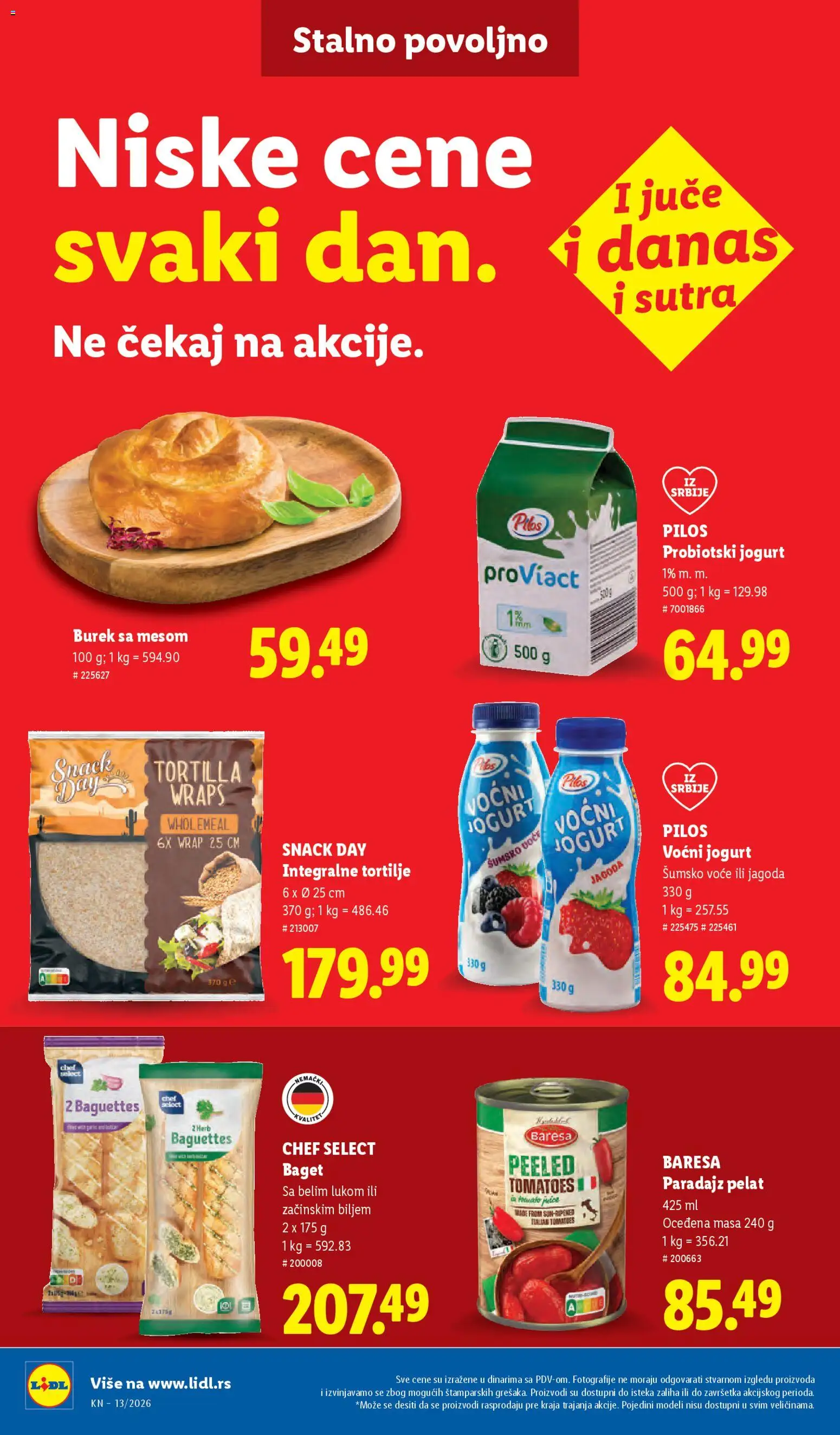 Lidl katalog - važi od 26.03.2026 | Strana: 40 | Proizvode: Baget, Jagoda, Jogurt, Voćni jogurt